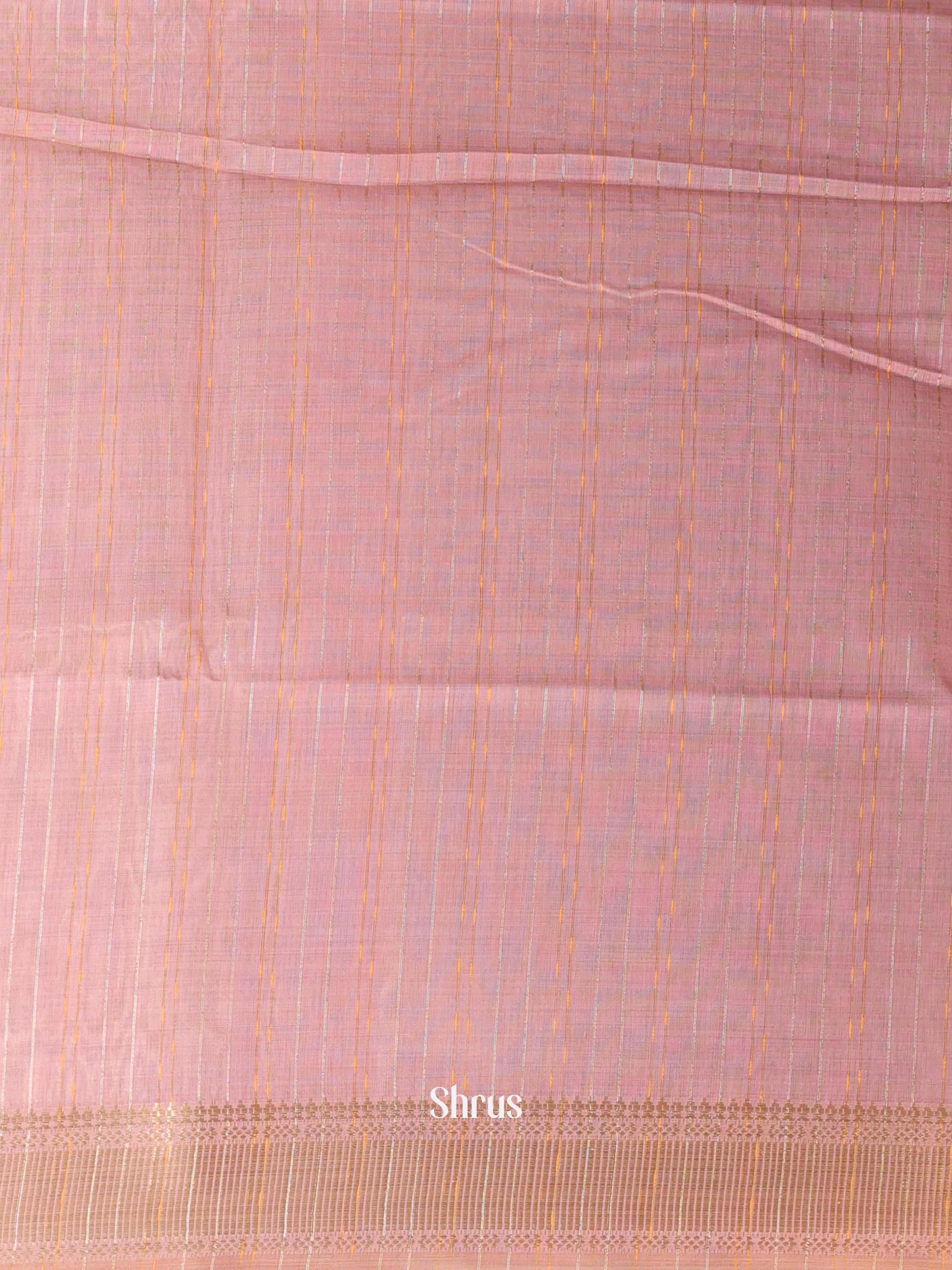 Dusty Pink - Semi Maheshwari Saree - Shop on Shrus.com