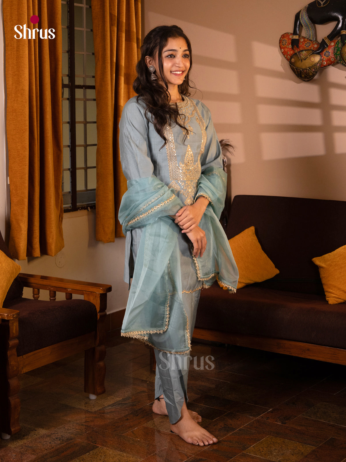 Blue - Readymade Suits - Shop on Shrus.com