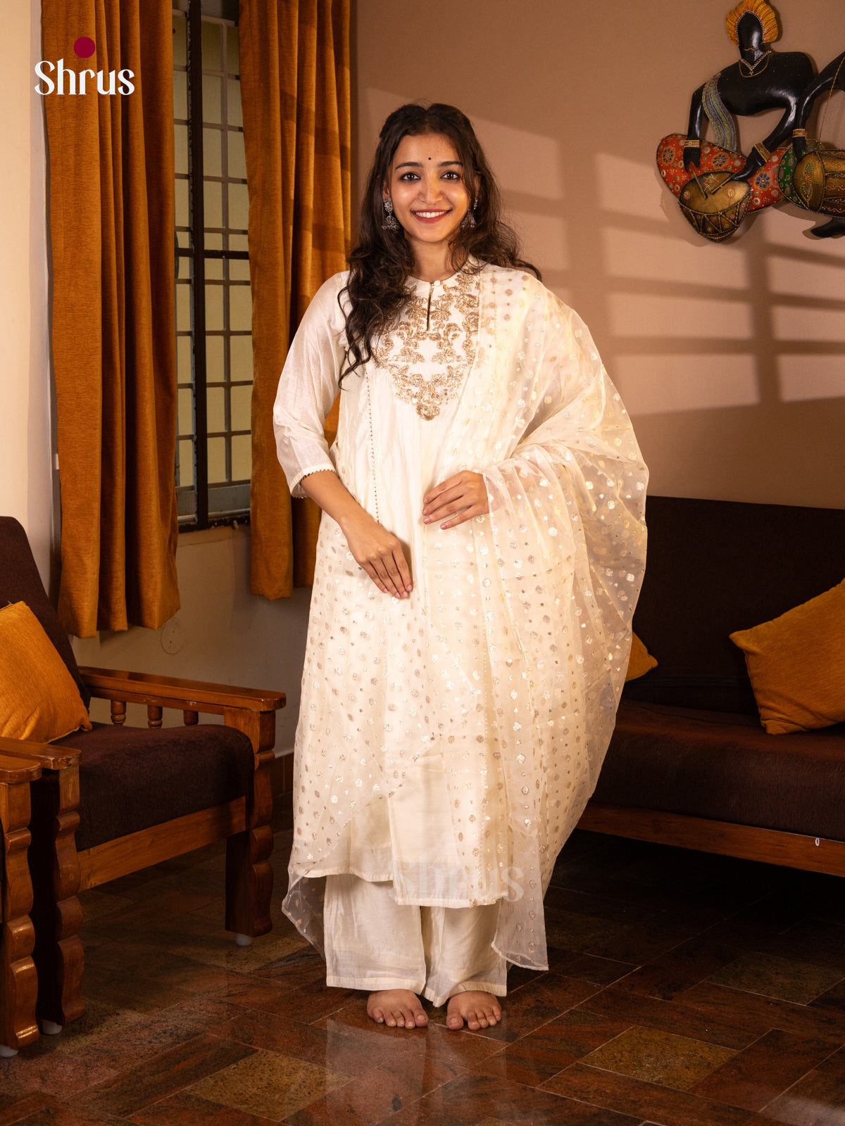 Cream - Readymade Suits - Shop on Shrus.com