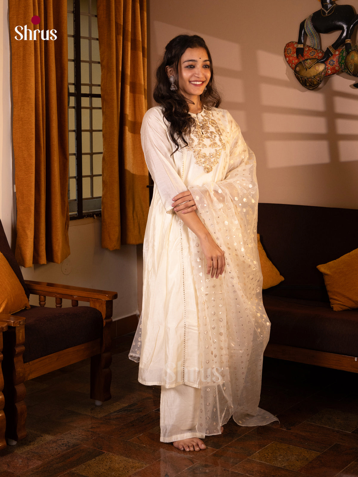 Cream - Readymade Suits - Shop on Shrus.com