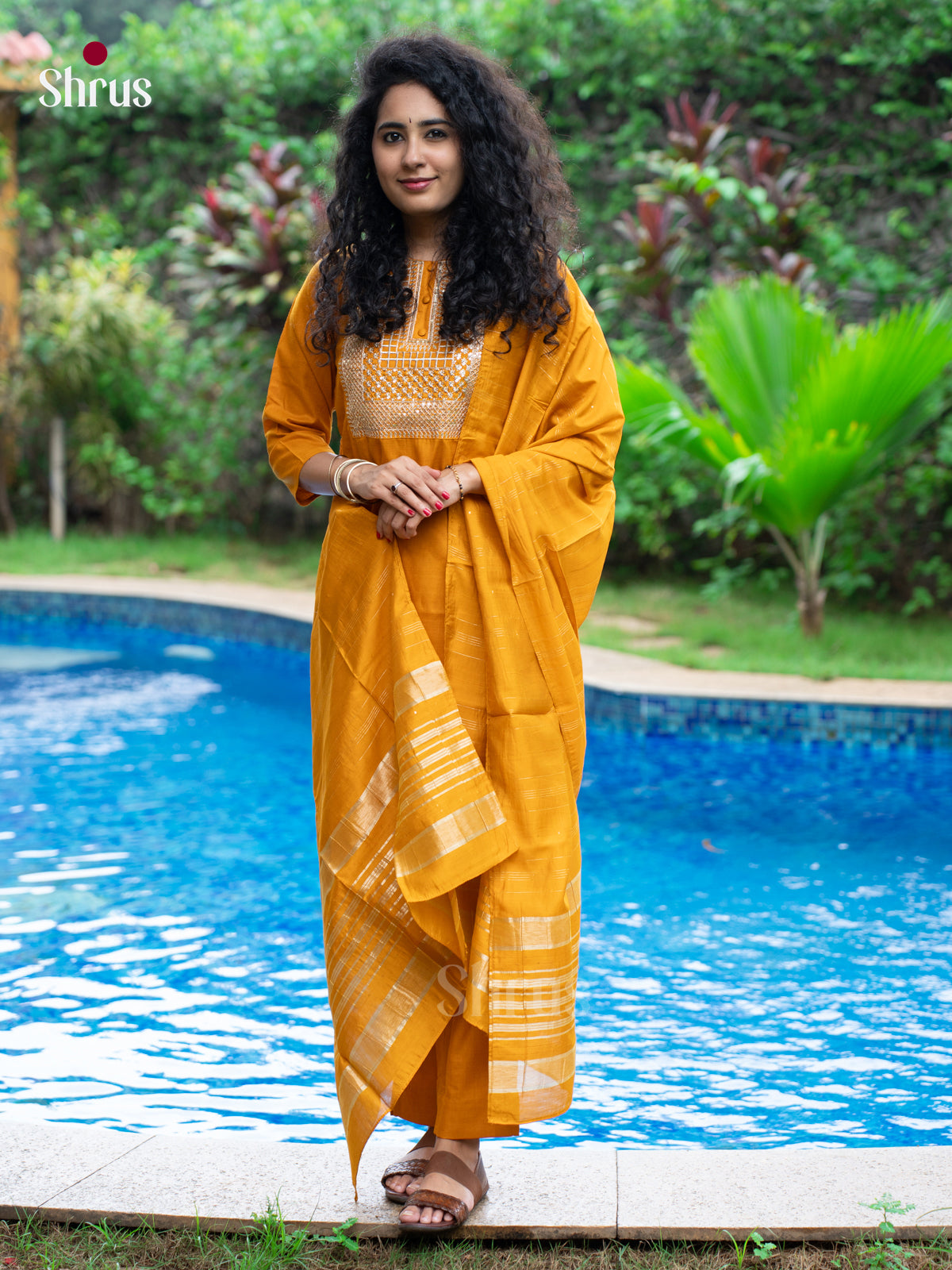 Orange - Readymade Suits - Shop on Shrus.com