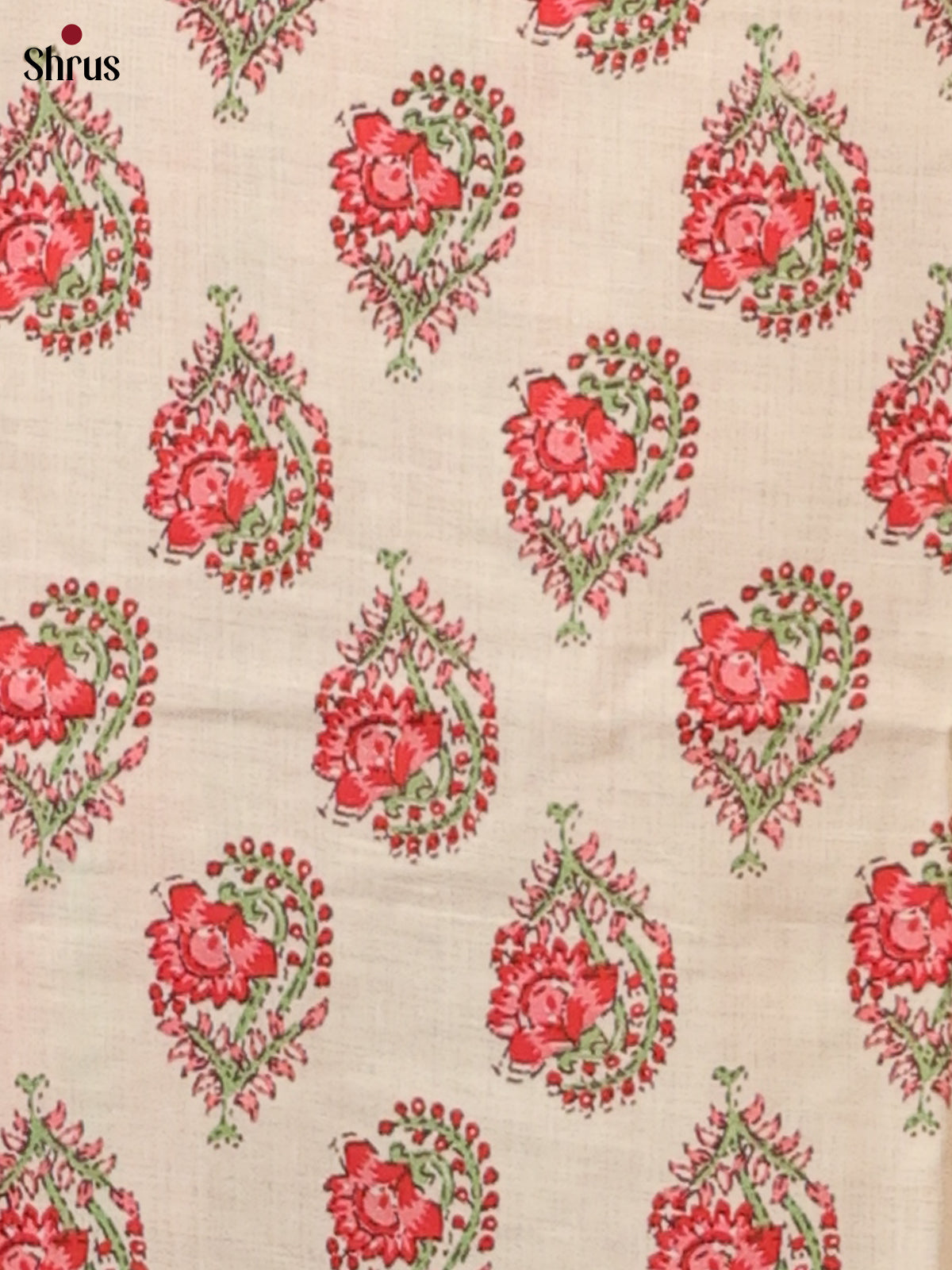 Cream & Red- Readymade Suits - Shop on Shrus.com