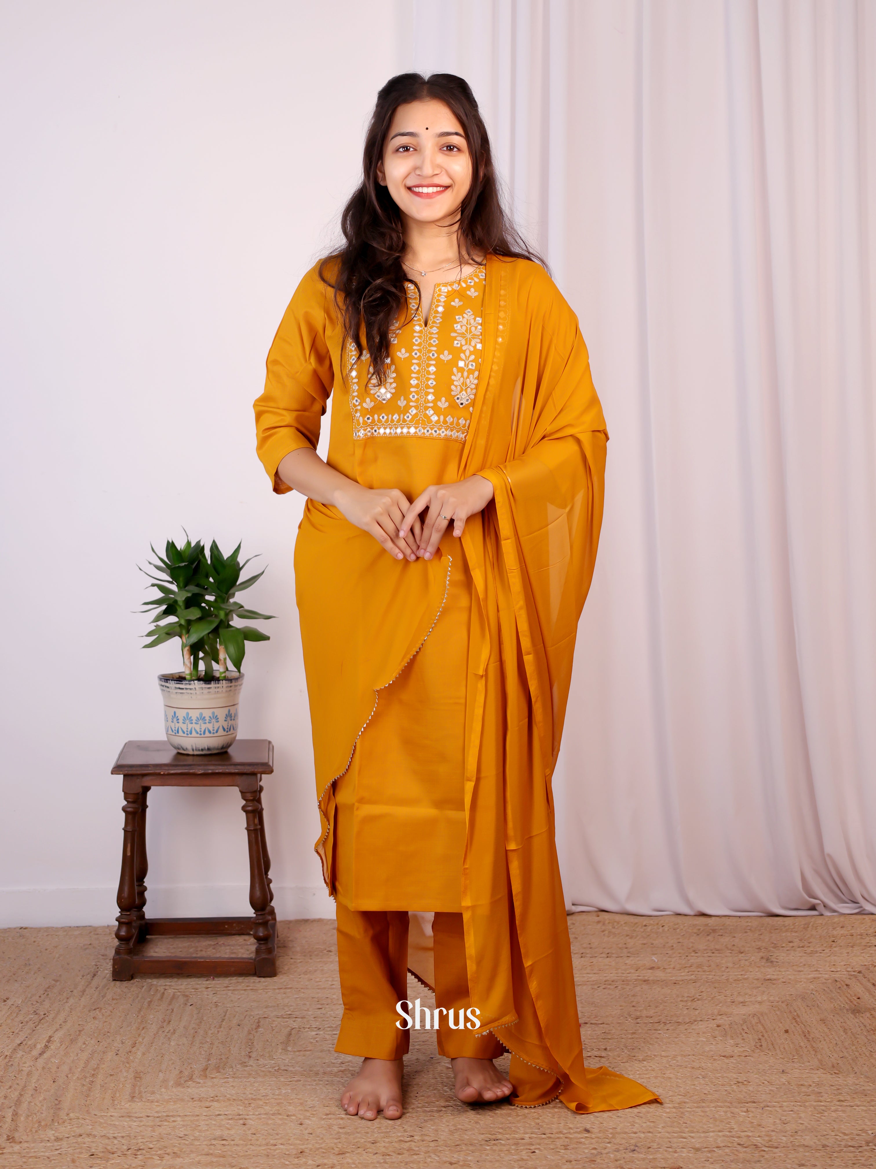 Orange - Readymade Suits - Shop on Shrus.com