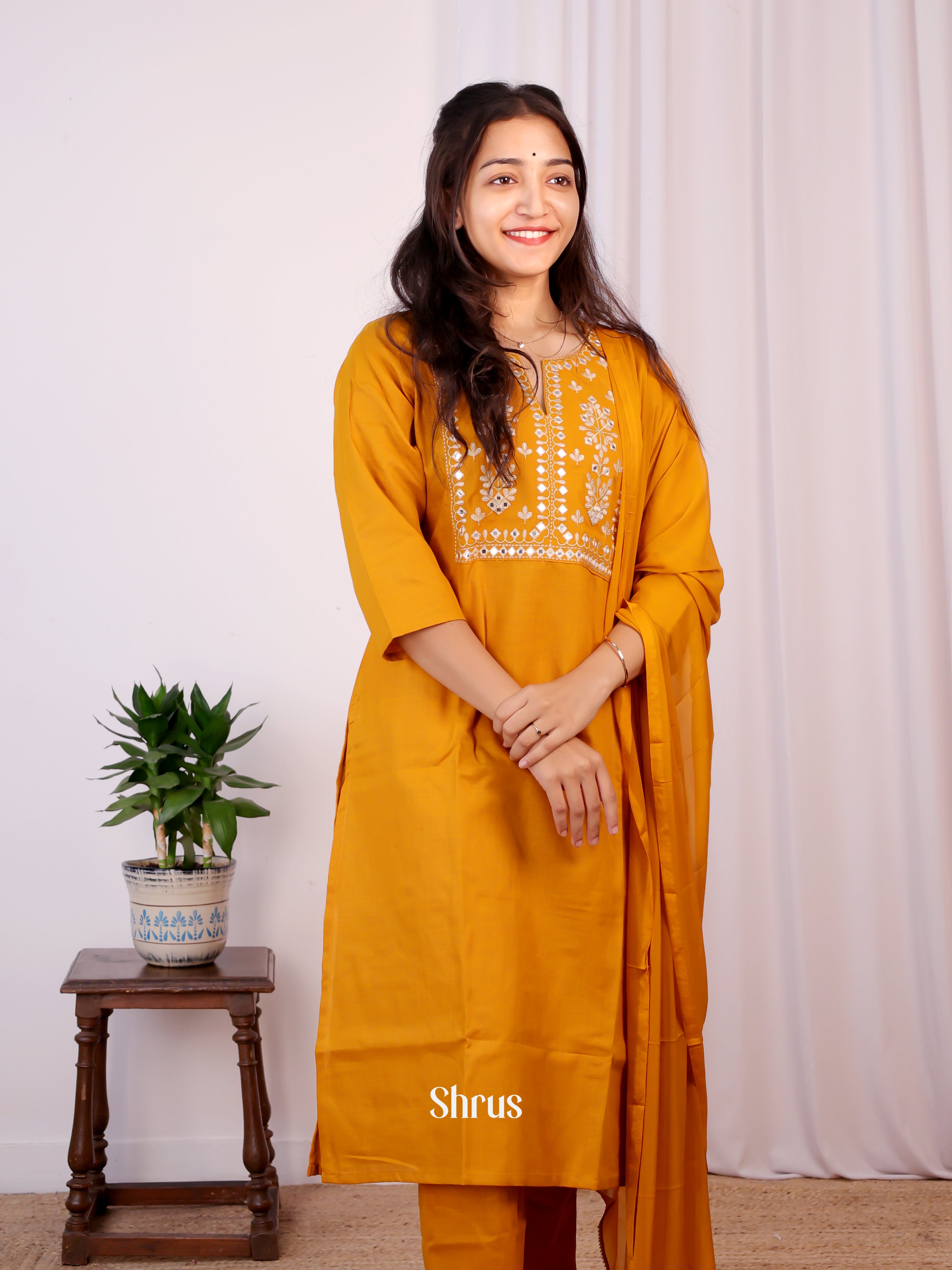 Orange - Readymade Suits - Shop on Shrus.com