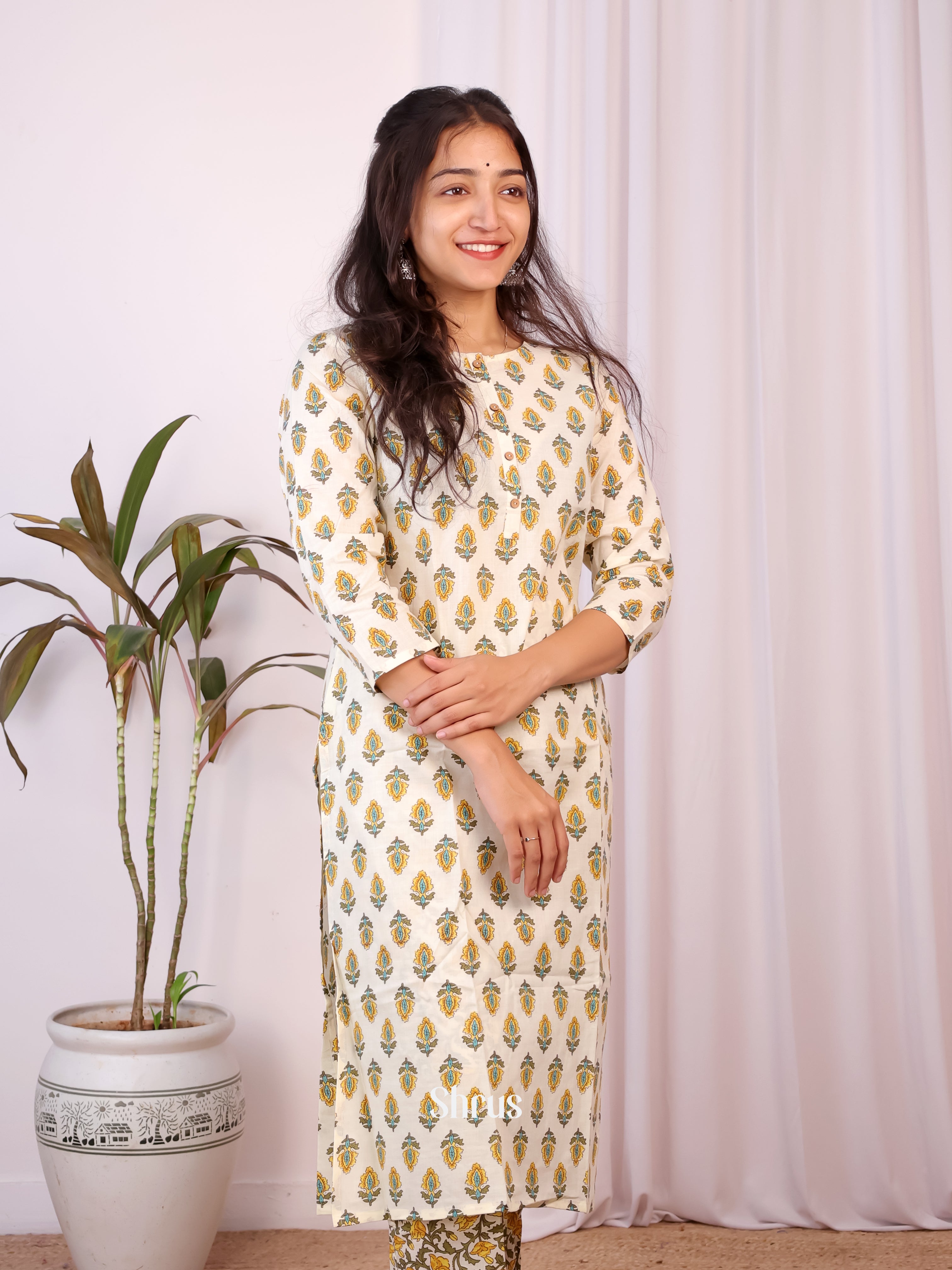 Cream - Readymade Suits - Shop on Shrus.com