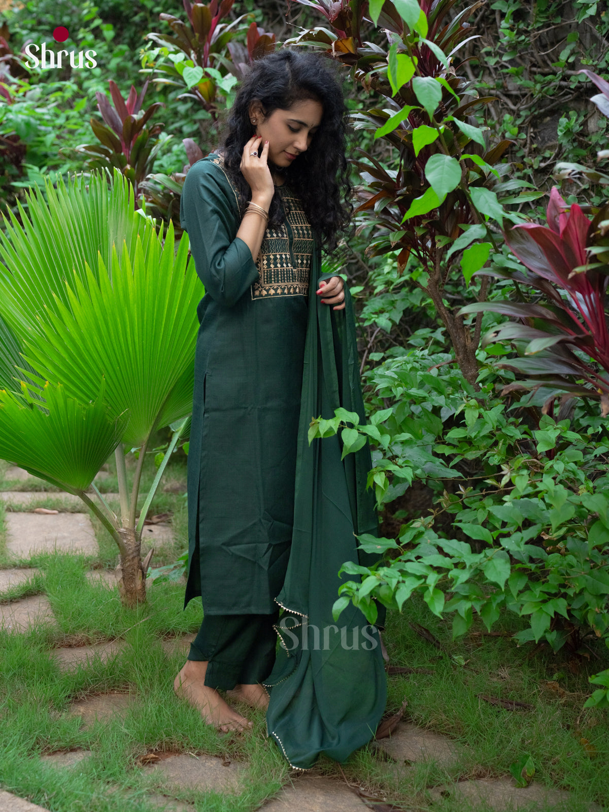 Dark Green - Readymade Suits - Shop on Shrus.com