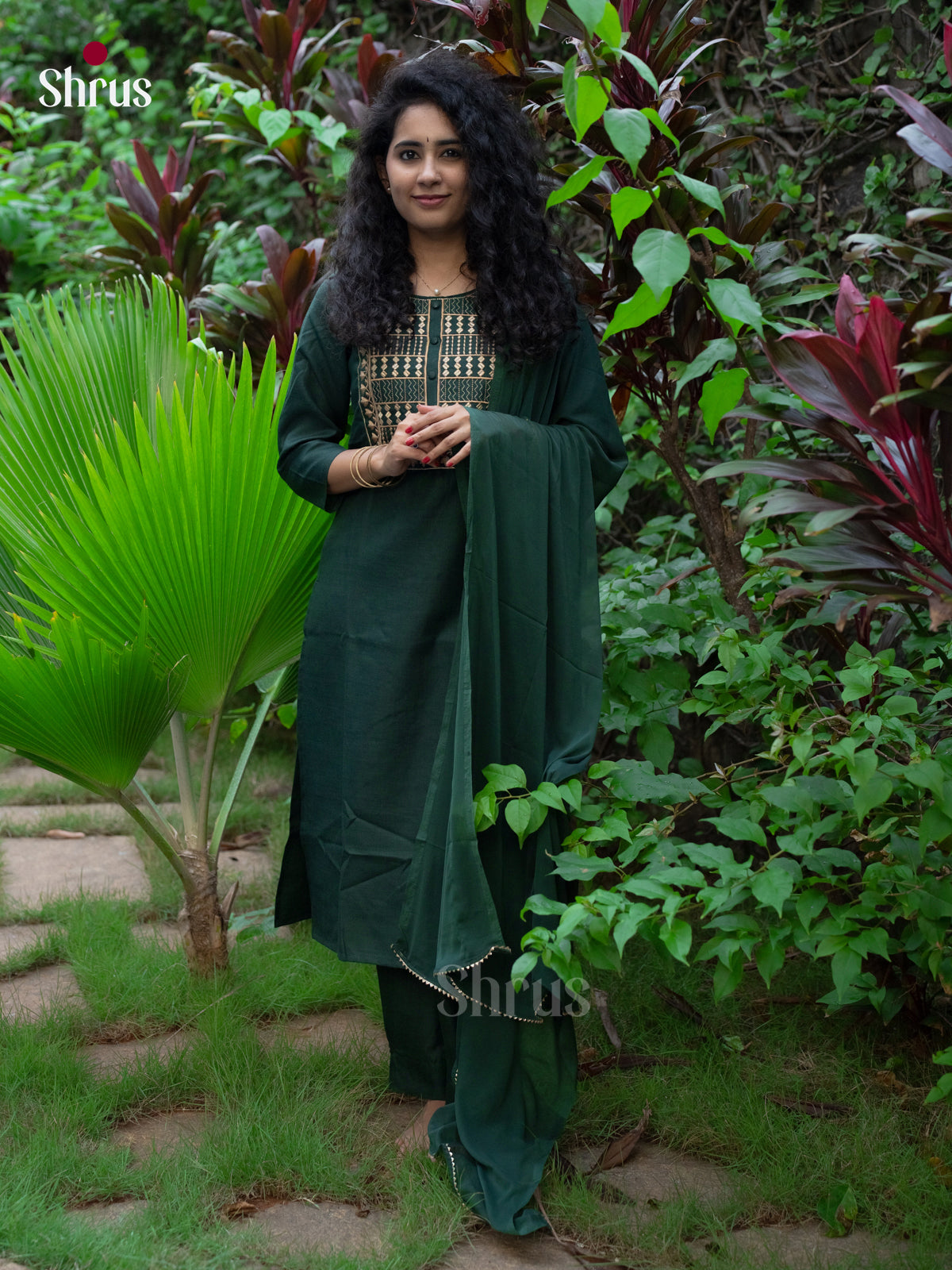 Dark Green - Readymade Suits - Shop on Shrus.com