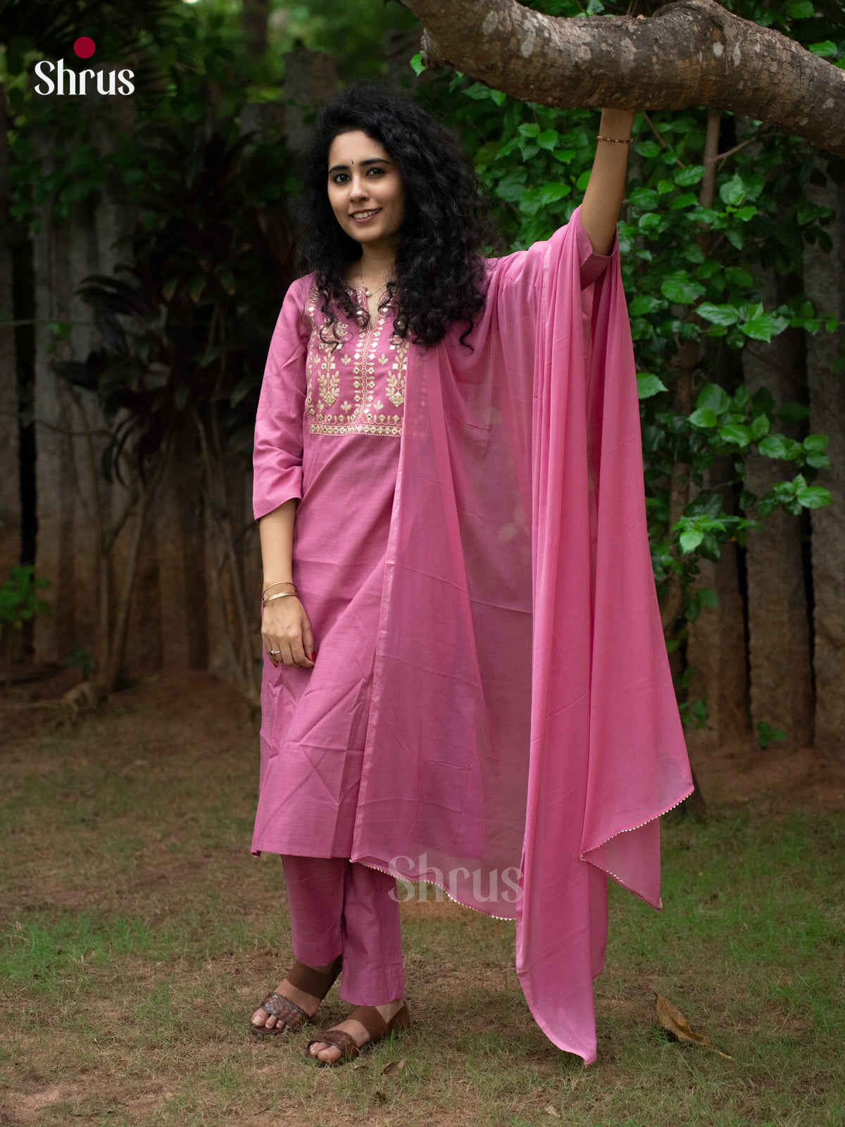 Pink- Readymade Suits - Shop on Shrus.com