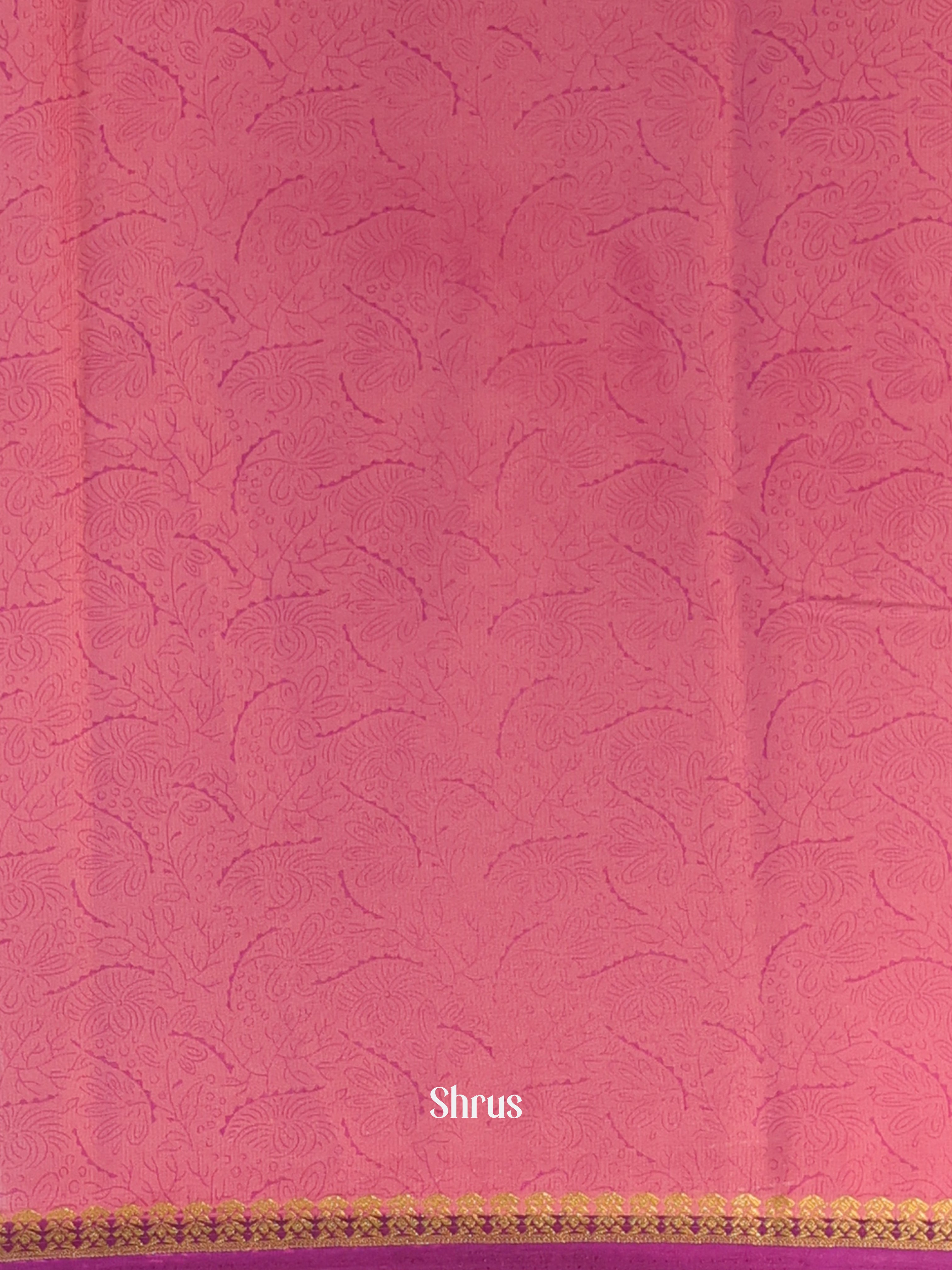 Purple - Semi Mysoresilk Saree - Shop on Shrus.com