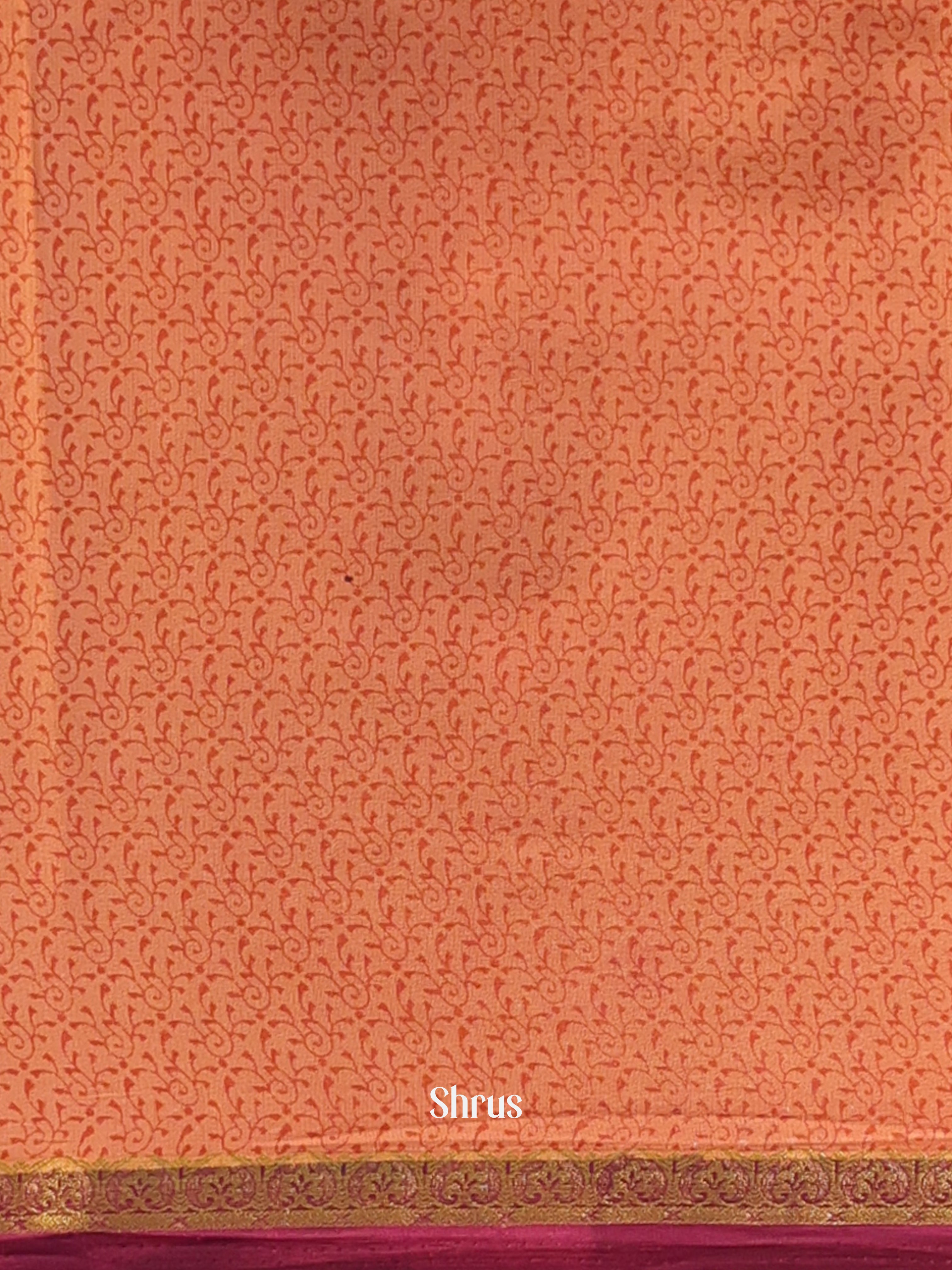 Brown - Semi Mysoresilk Saree - Shop on Shrus.com