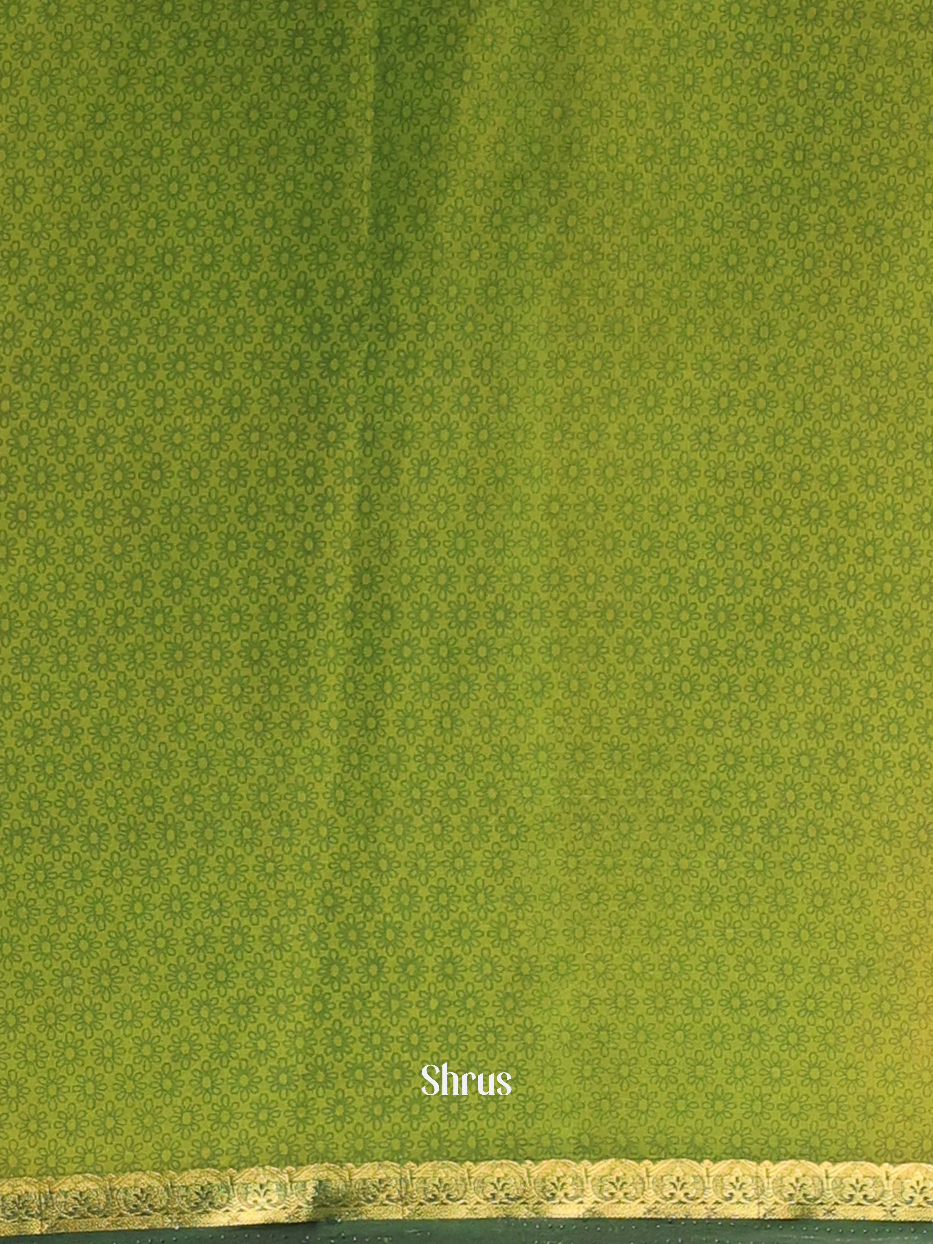 Green - Semi Mysoresilk Saree - Shop on Shrus.com