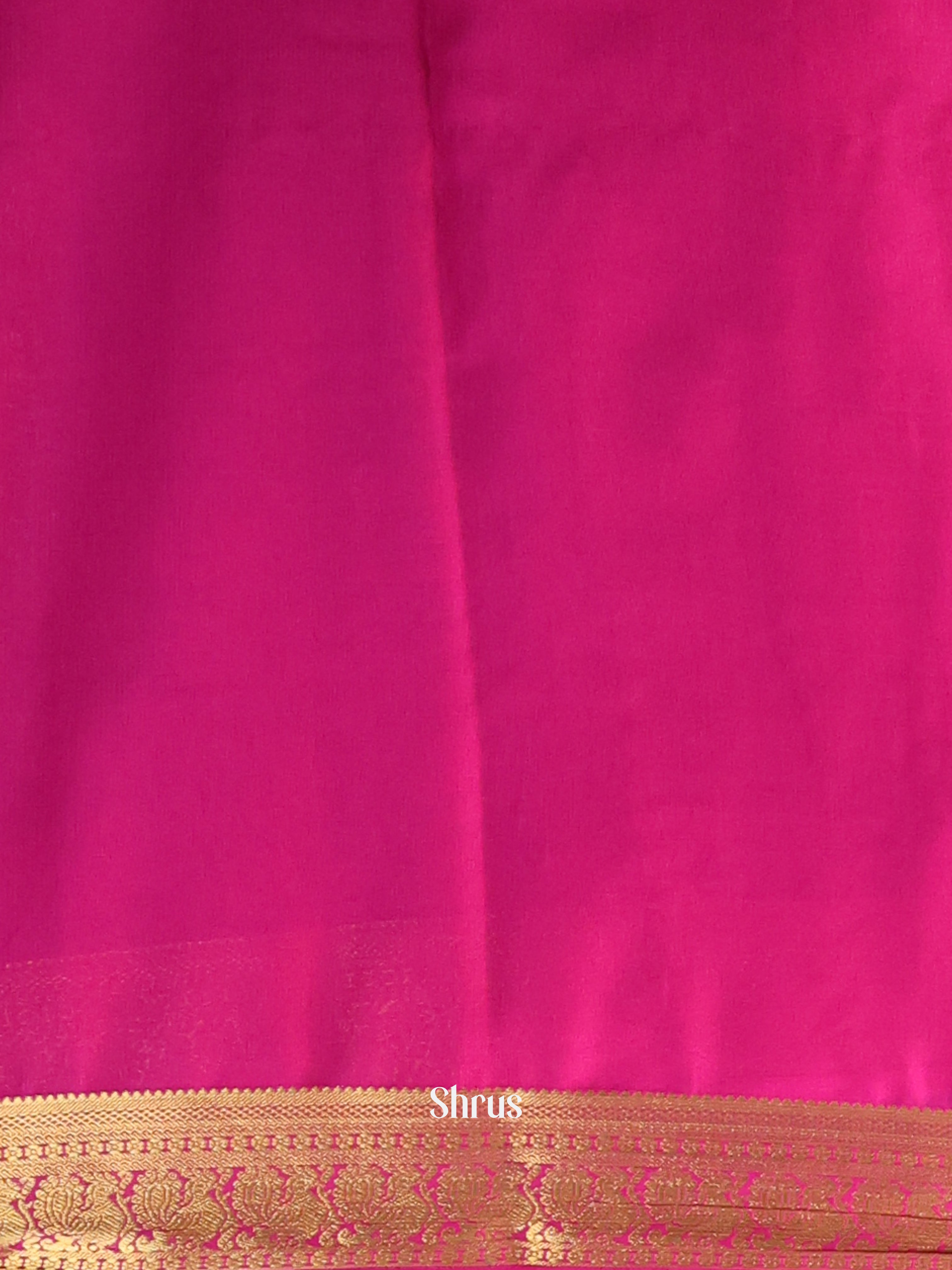 Purple & Pink - Semi Mysoresilk Saree - Shop on Shrus.com