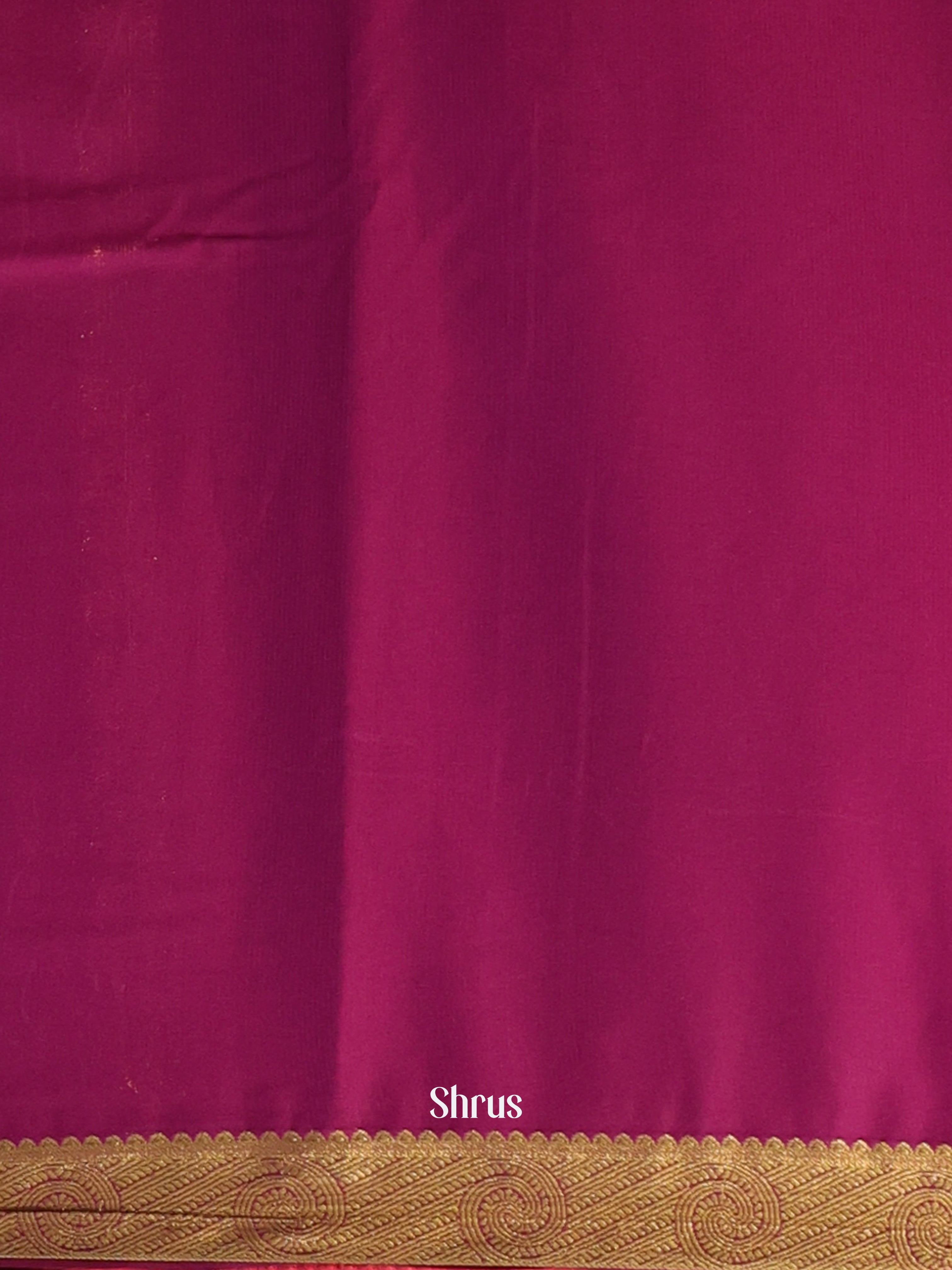 Violet & Majenta - Semi Mysoresilk Saree - Shop on Shrus.com