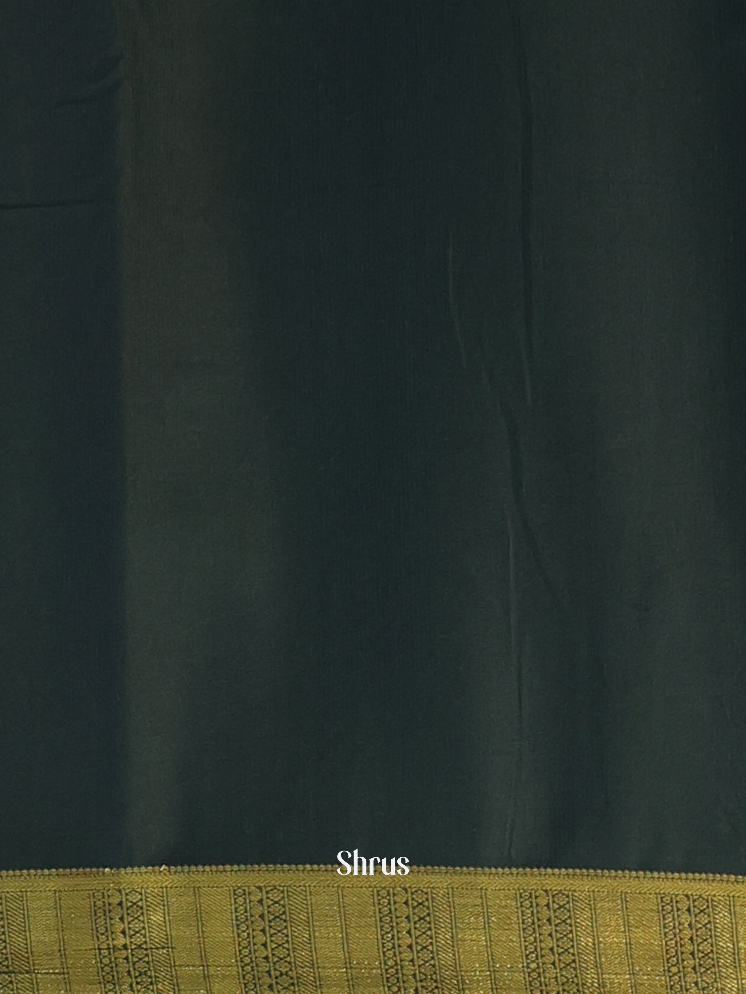 Maroon & Green- Semi Mysoresilk Saree - Shop on Shrus.com