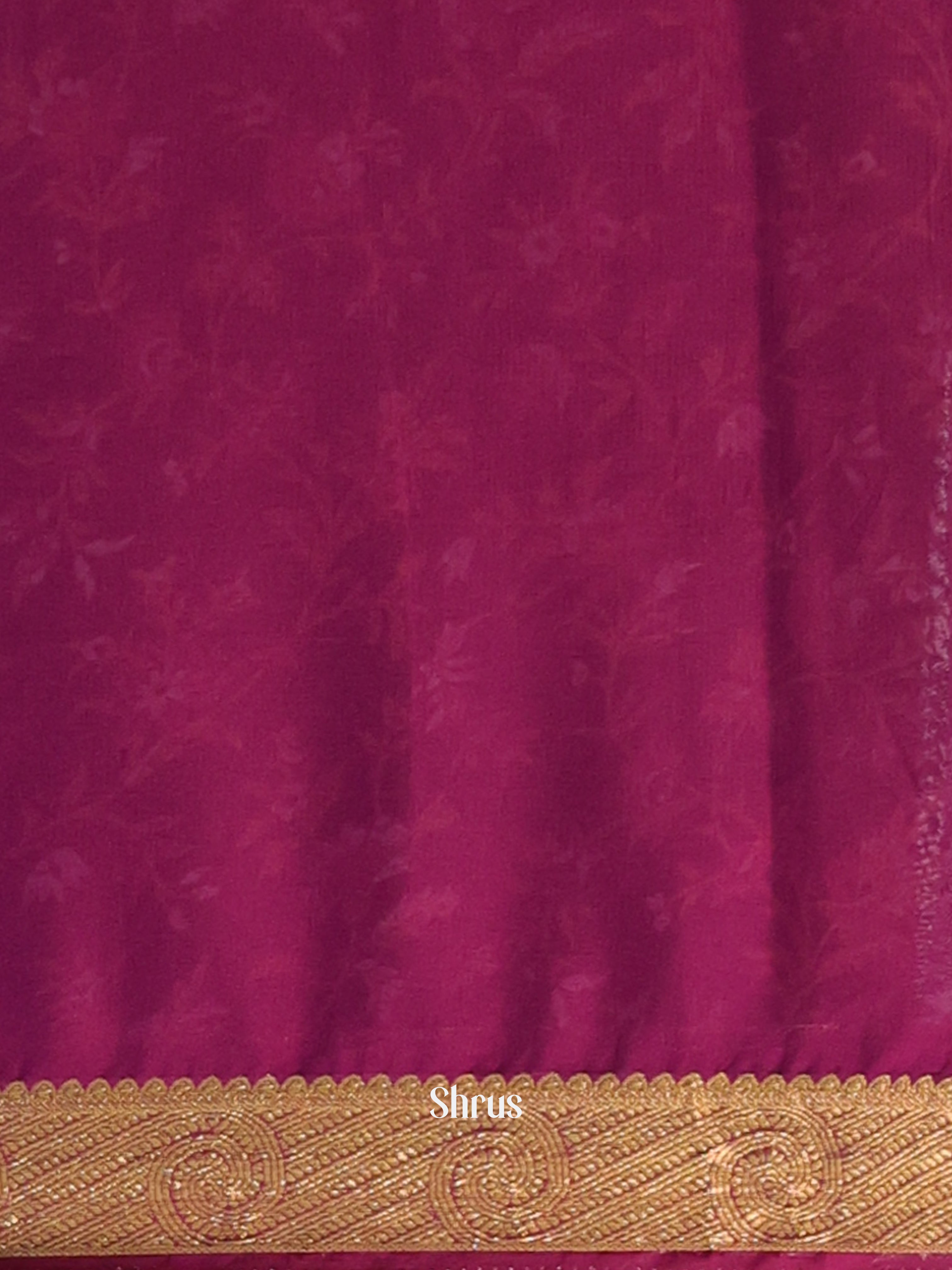 Green & Majenta - Semi Mysoresilk Saree - Shop on Shrus.com