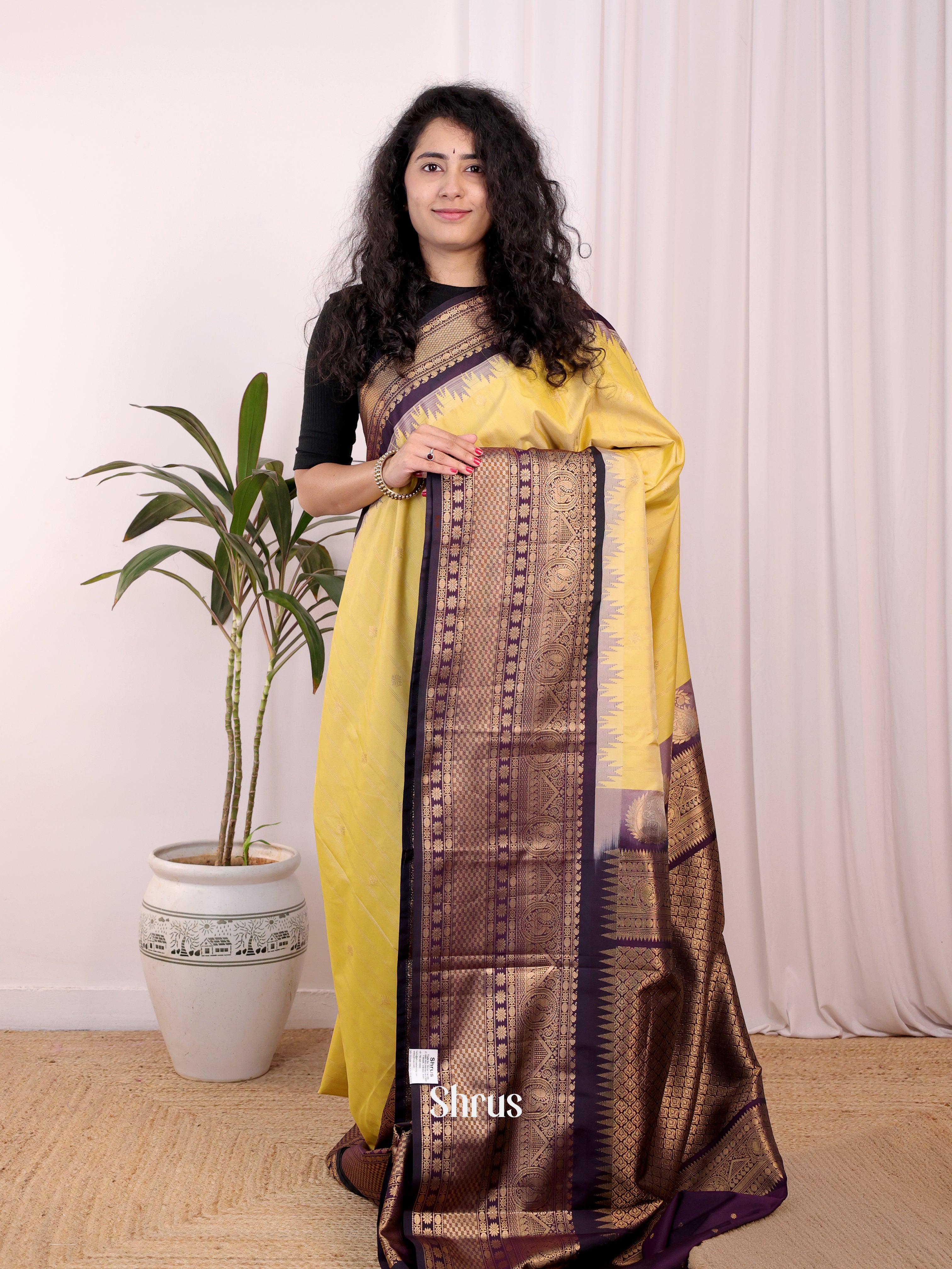 CJS02568 - Gadwal halfpure Saree - Shop on Shrus.com