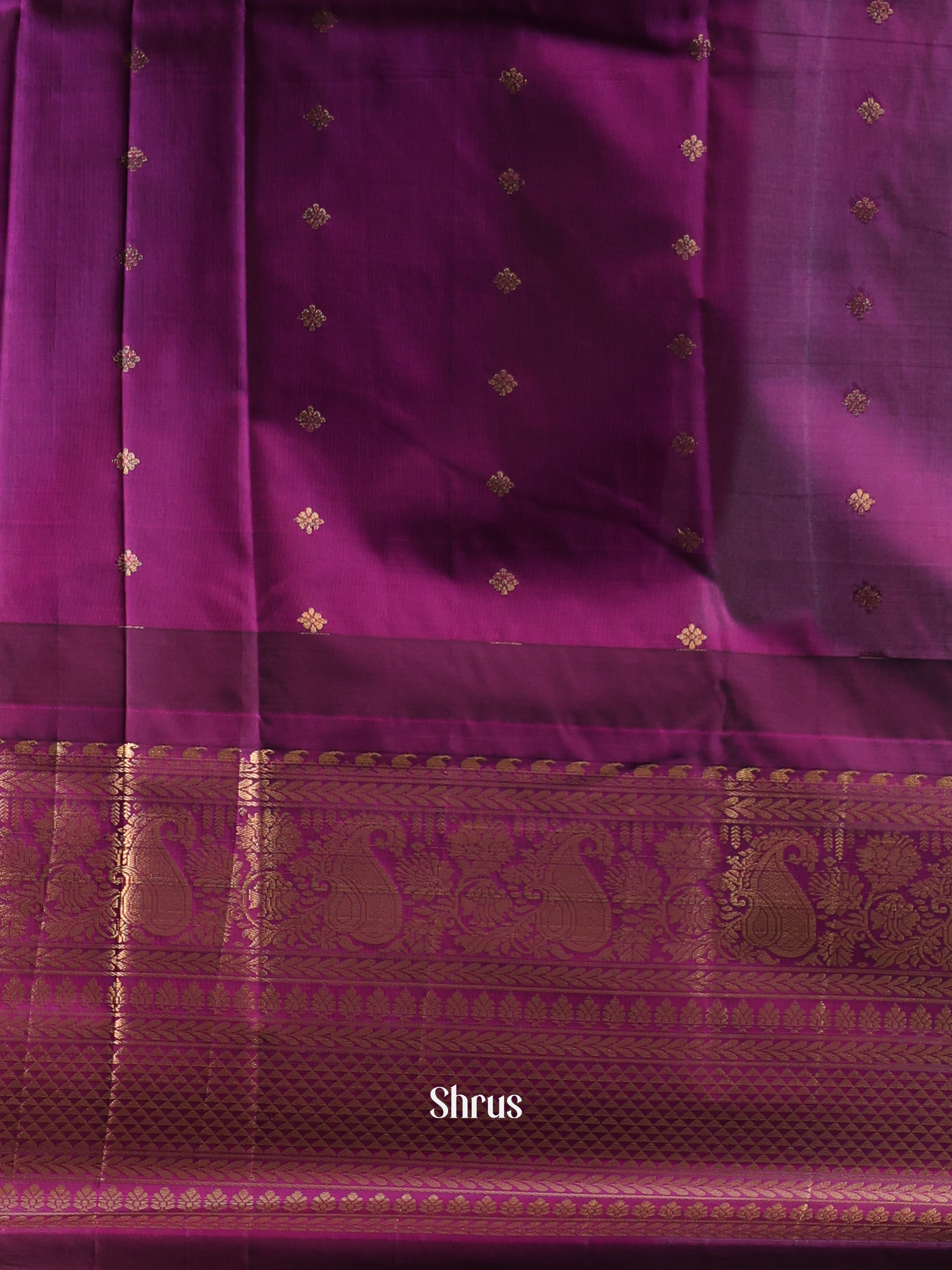 CJS02589 - Gadwal halfpure Saree - Shop on Shrus.com