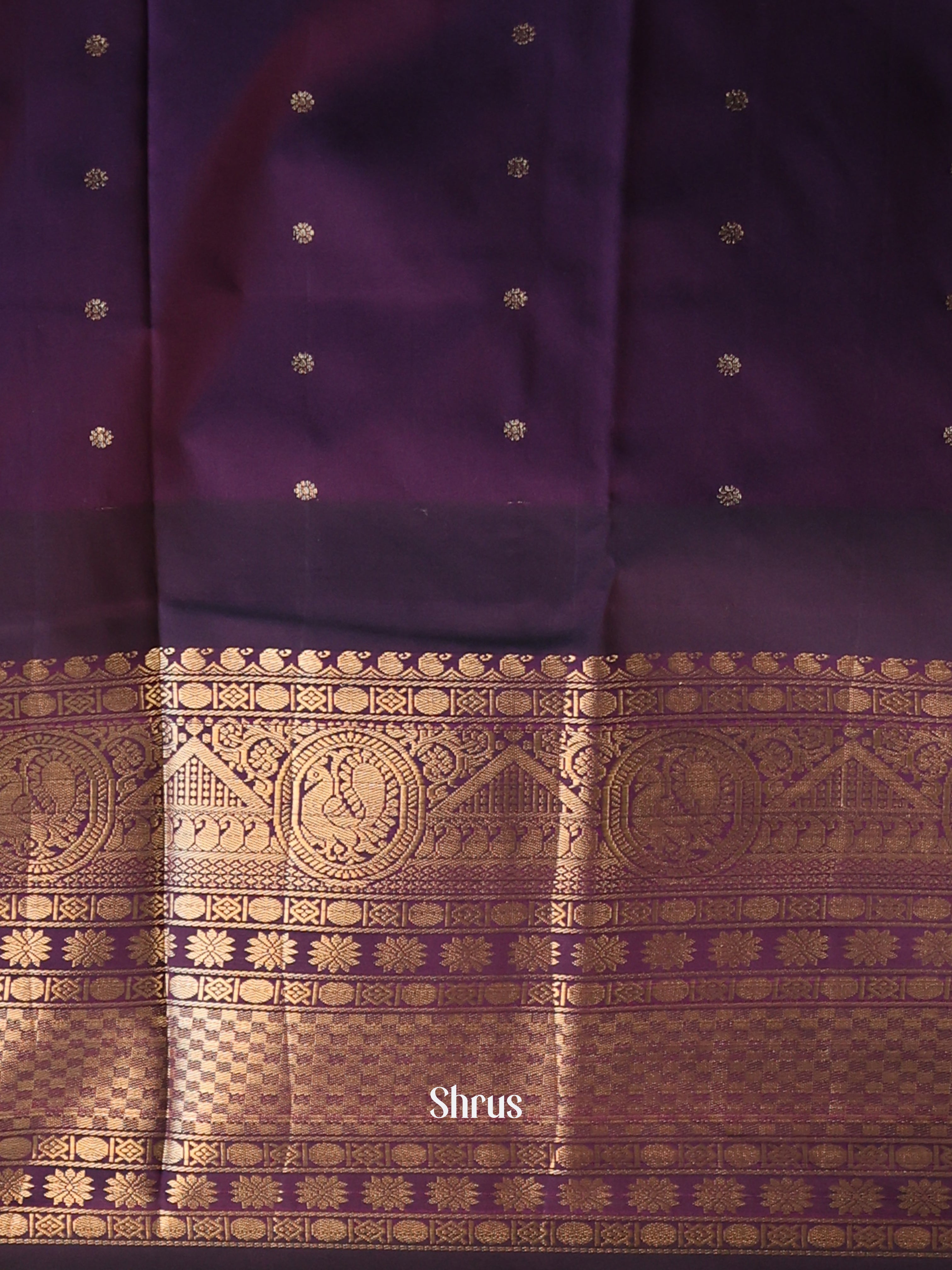 CJS02622 - Gadwal halfpure Saree - Shop on Shrus.com