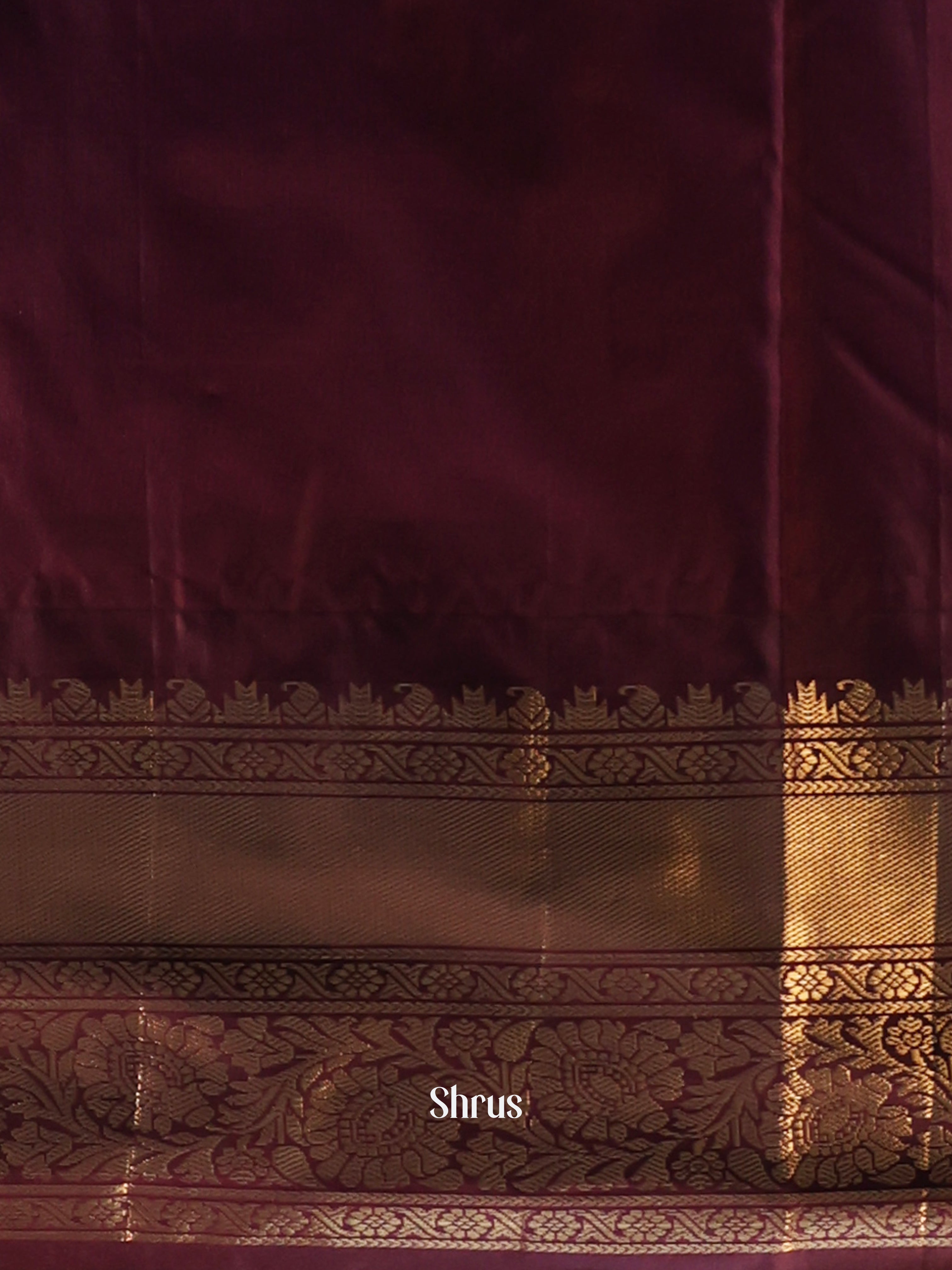 Pink & Purple - Gadwal halfpure Saree - Shop on Shrus.com