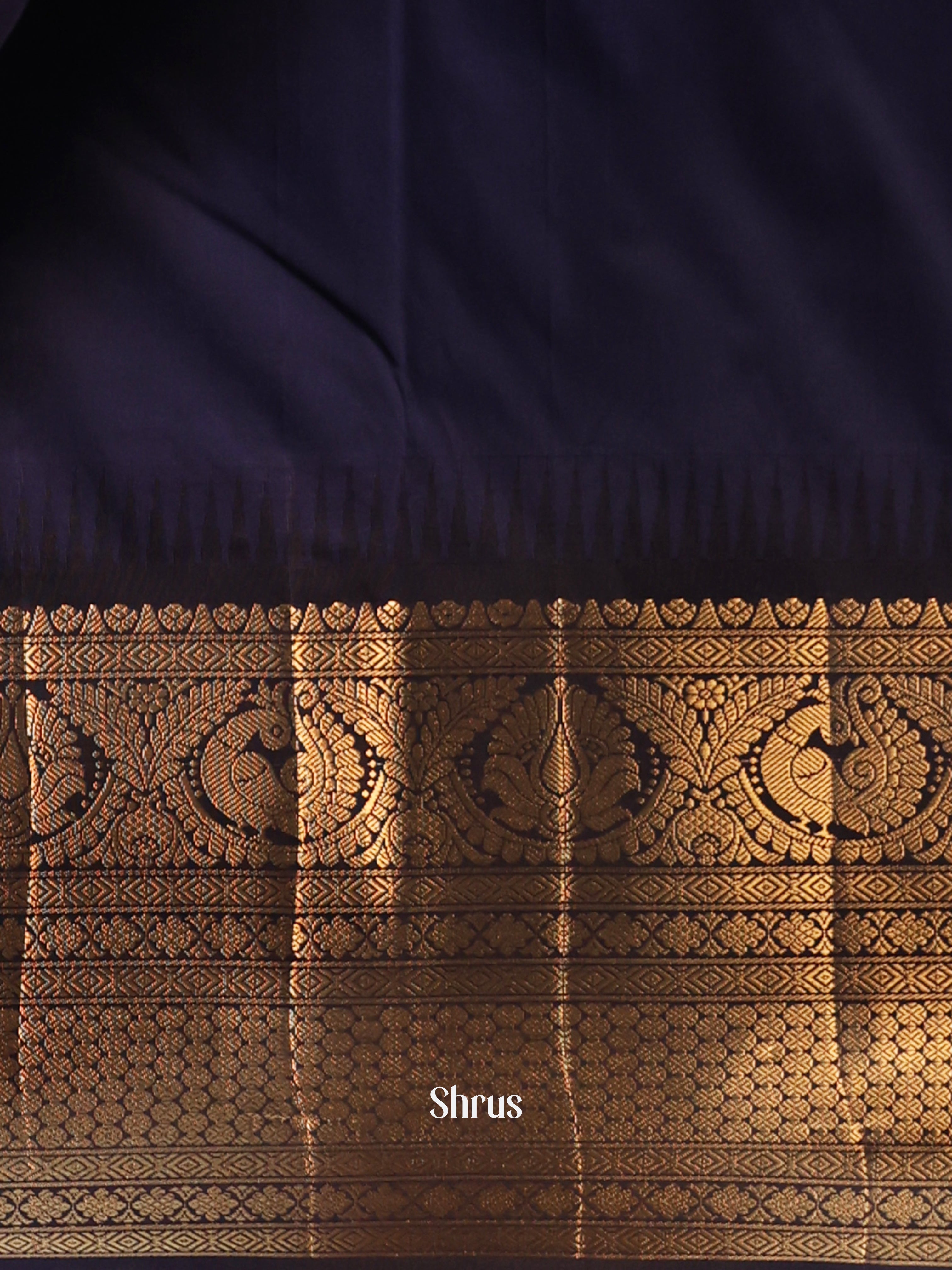 Teal Green & Blue - Gadwal halfpure Saree - Shop on Shrus.com