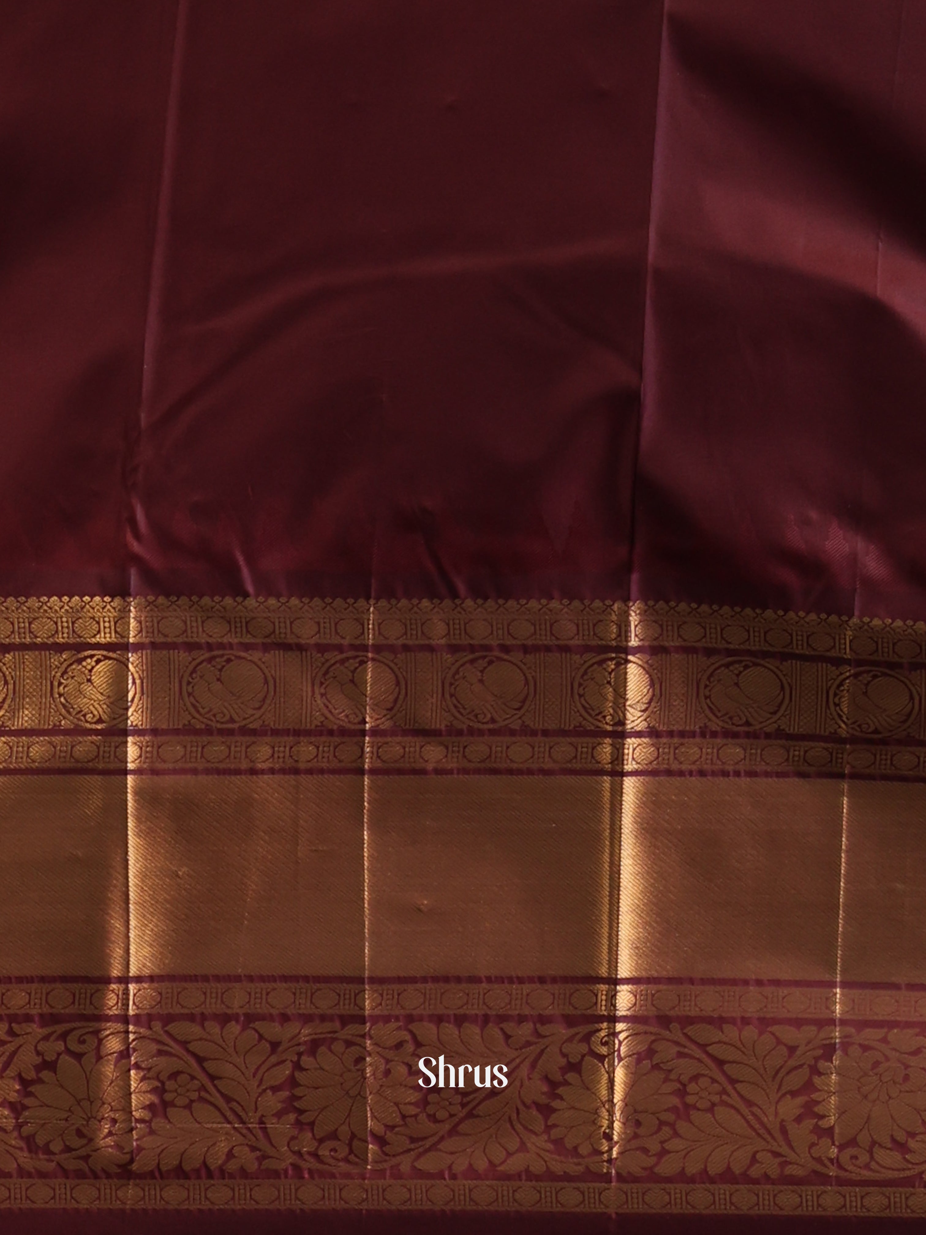 Elachi Green & Brown - Gadwal halfpure Saree - Shop on Shrus.com