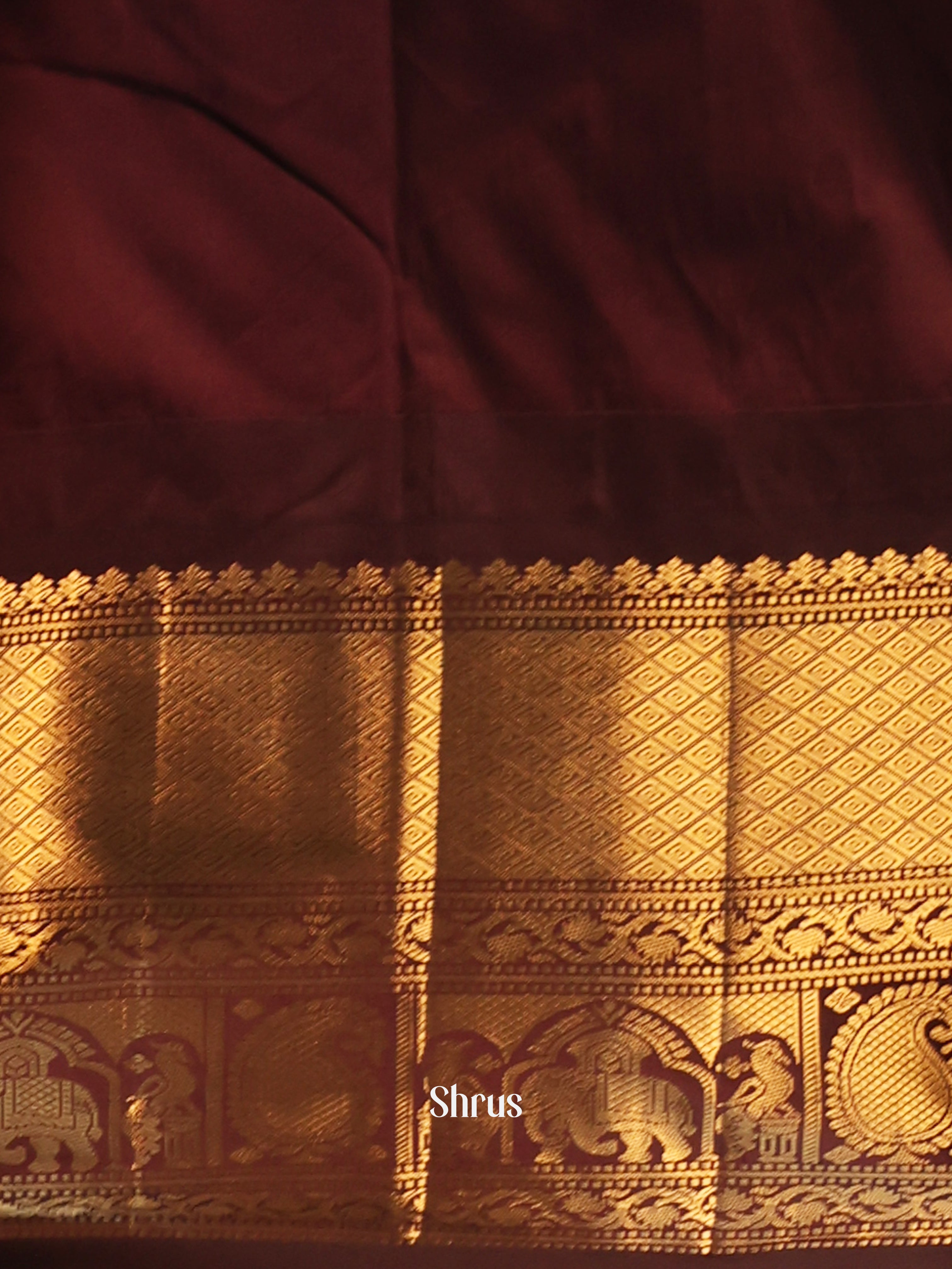 CJS02684 - Gadwal halfpure Saree - Shop on Shrus.com