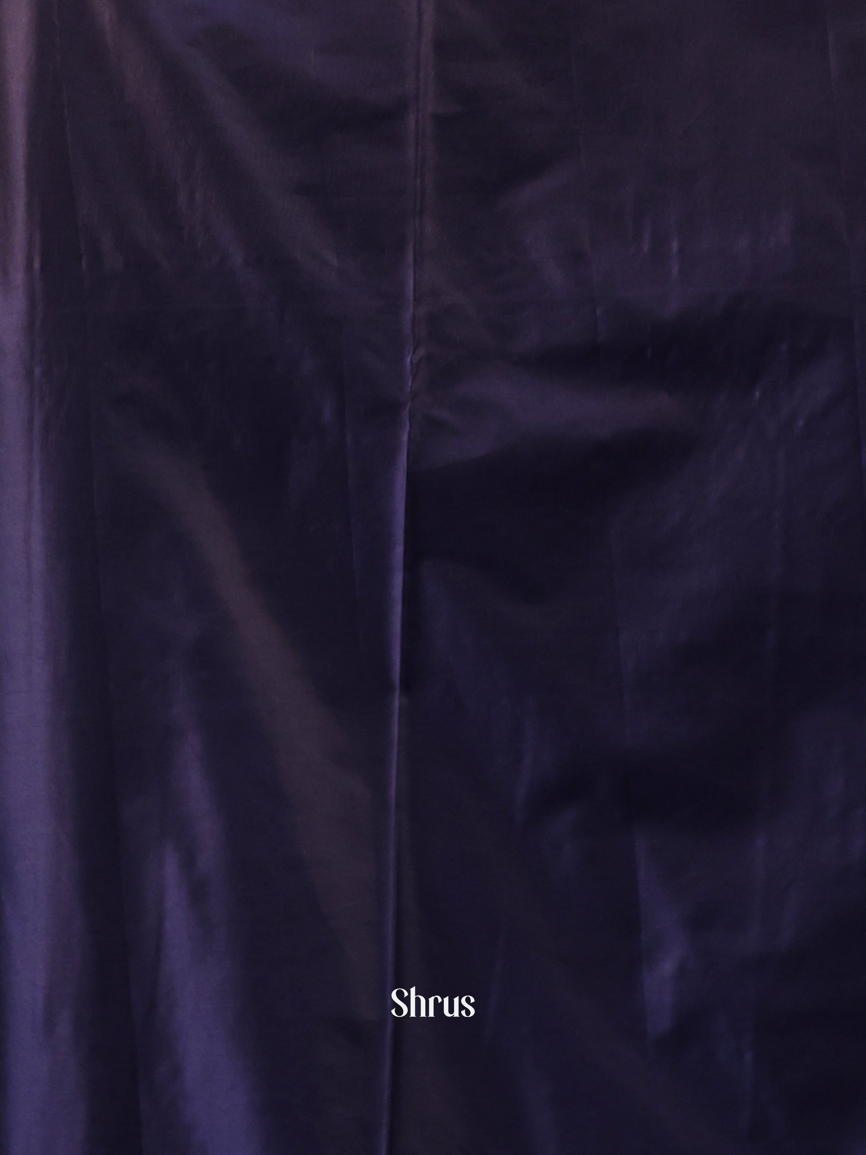 Purple & Blue - Gadwal halfpure Saree - Shop on Shrus.com