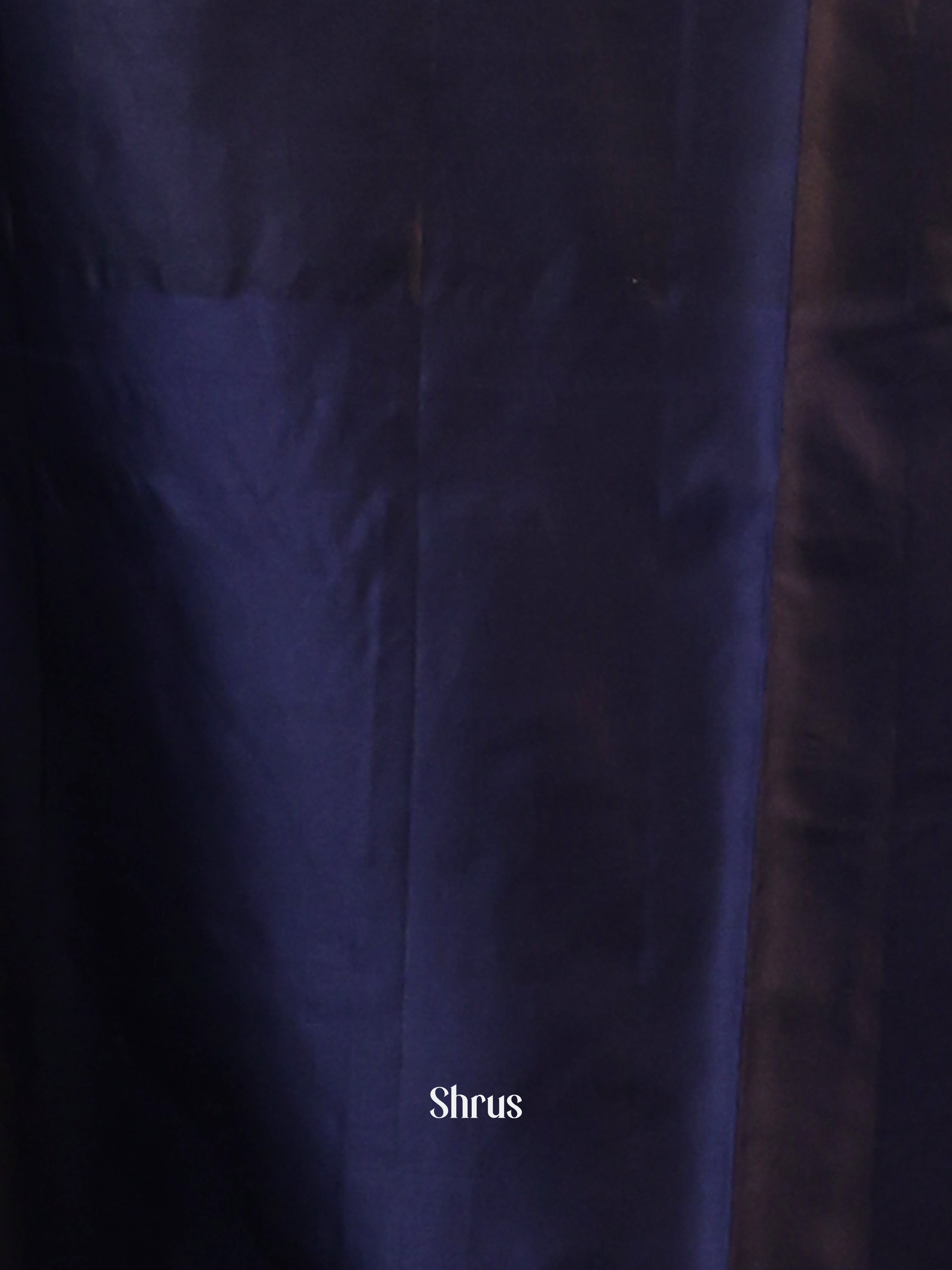 Purple & Blue - Gadwal halfpure Saree - Shop on Shrus.com