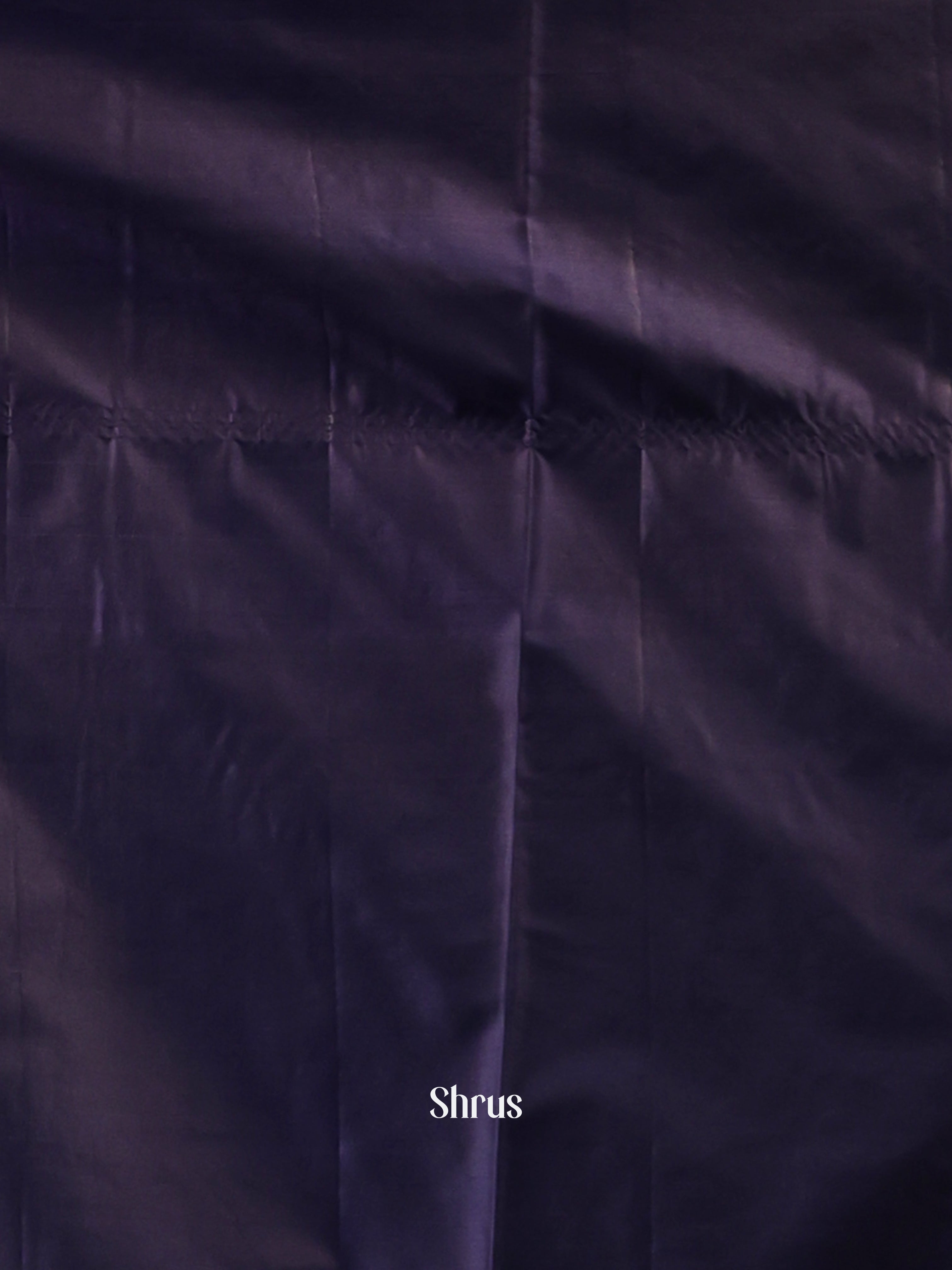 Purple & Blue- Gadwal halfpure Saree - Shop on Shrus.com