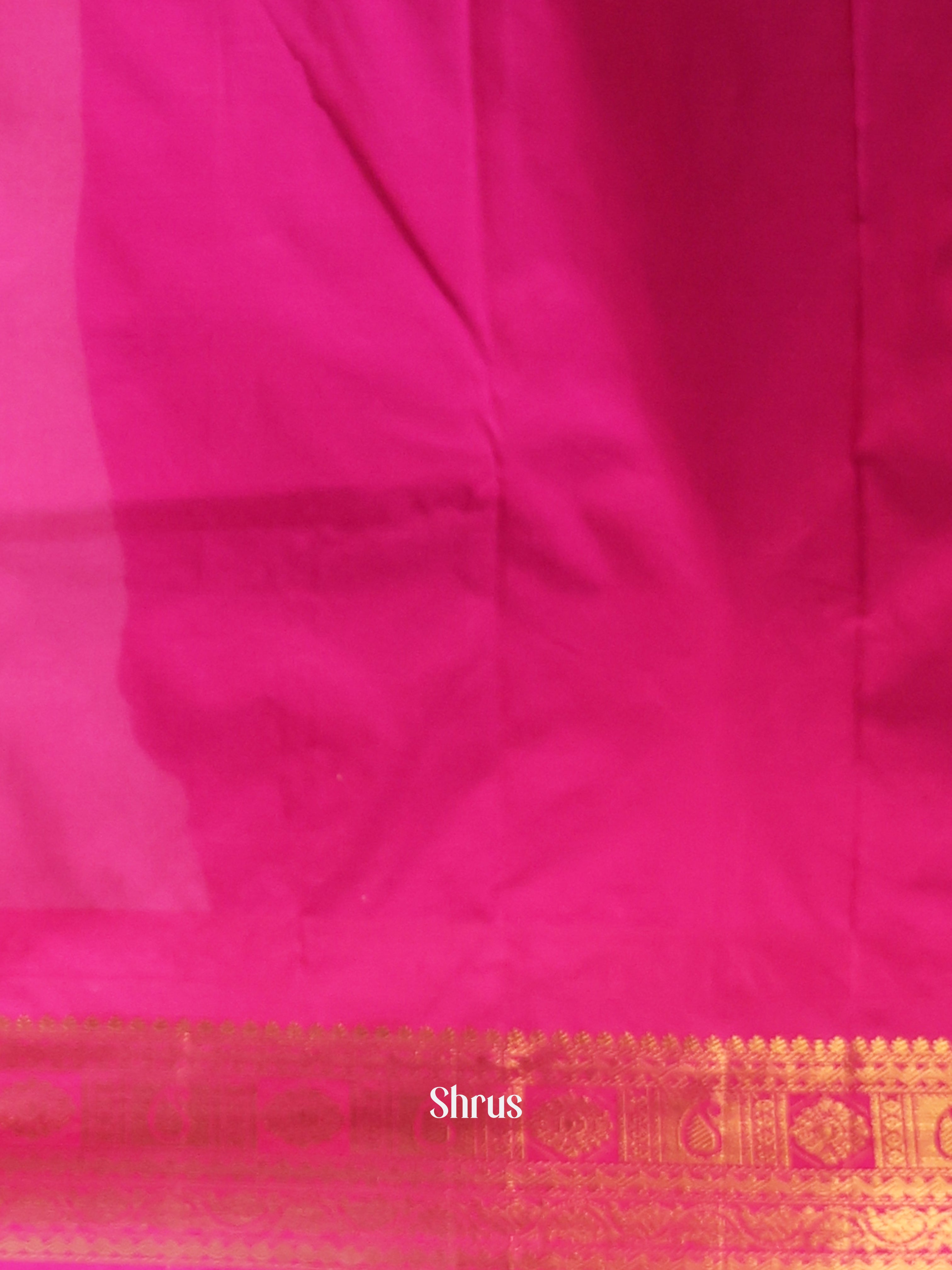 Purple & Pink - Gadwal halfpure Saree - Shop on Shrus.com