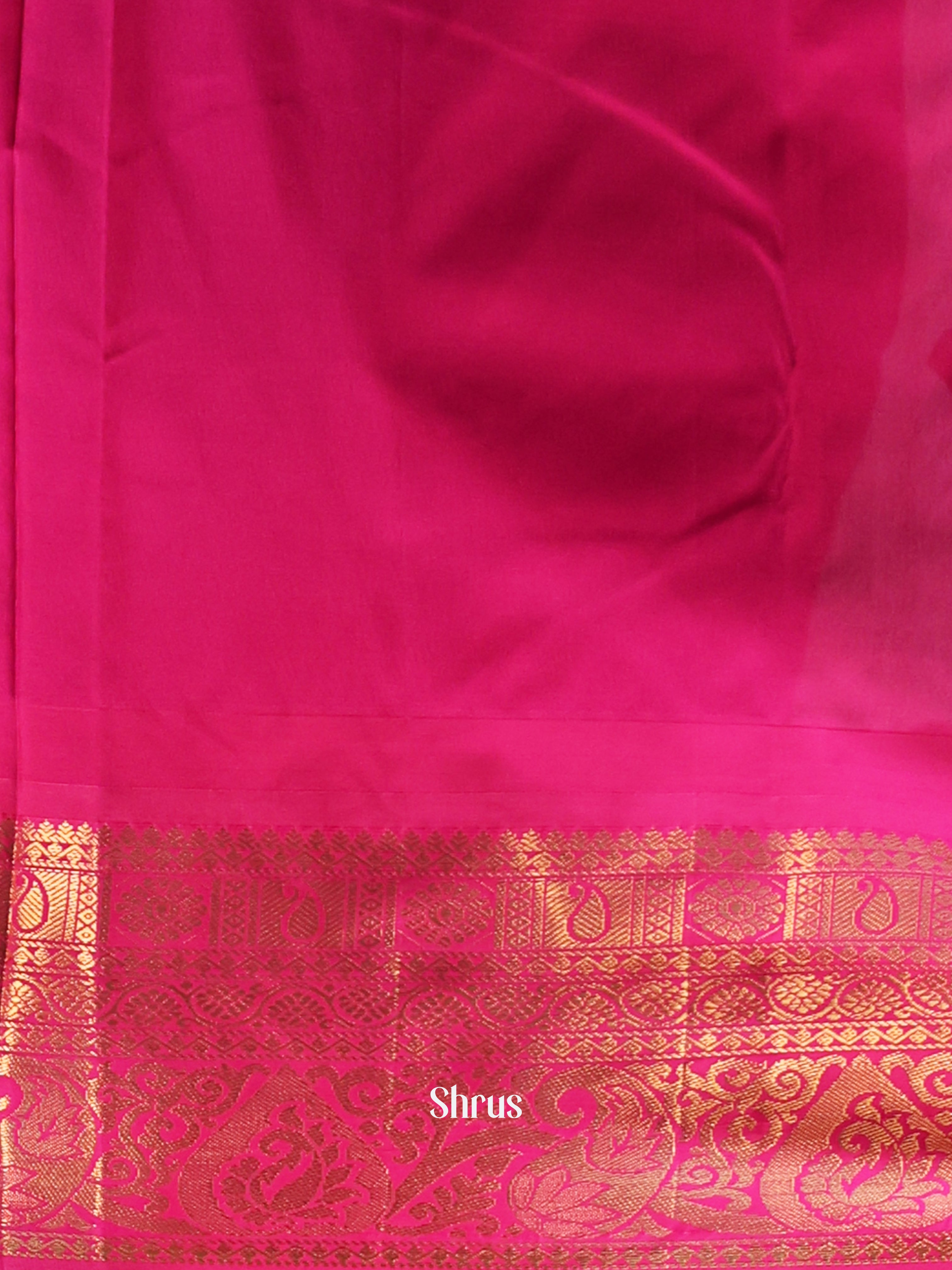 CJS02753 - Gadwal halfpure Saree - Shop on Shrus.com