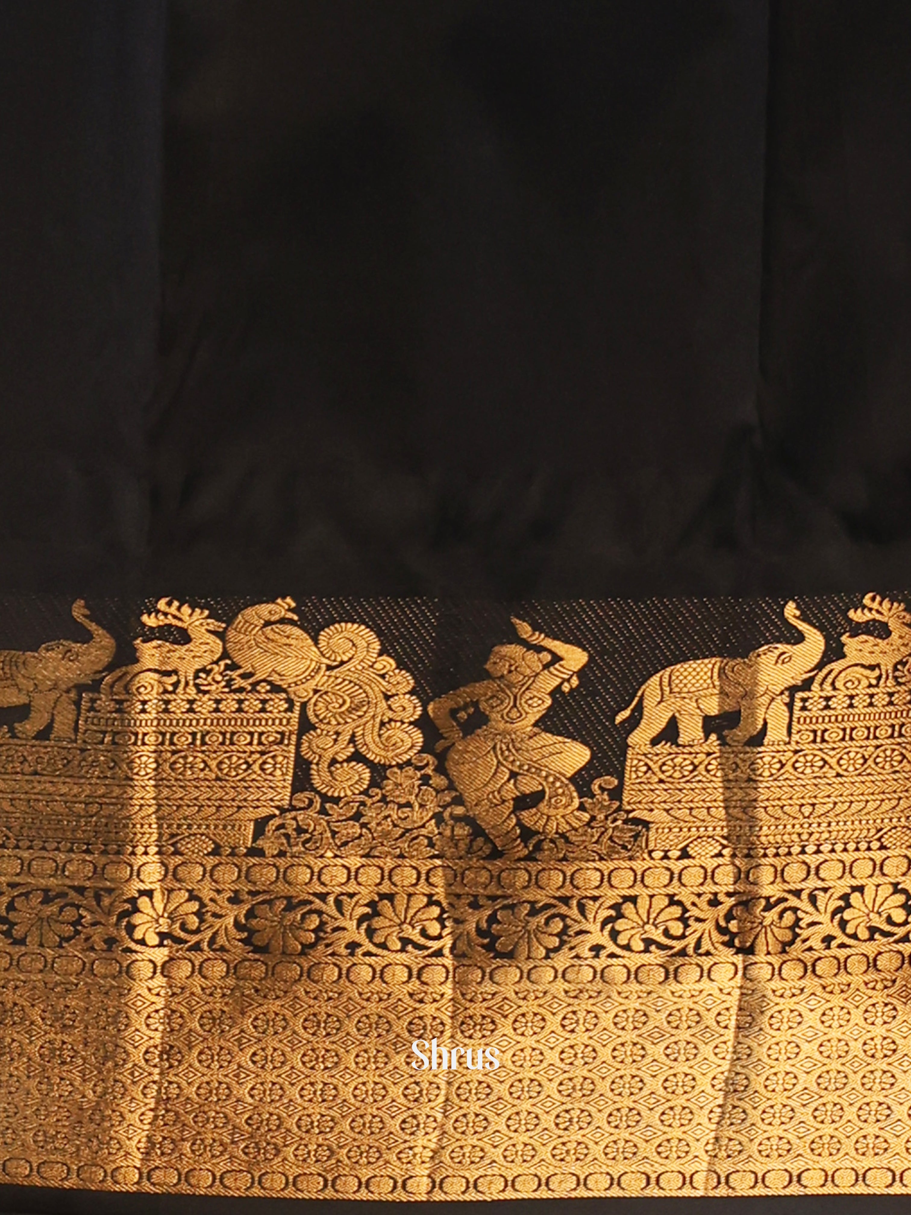 Teal blue - Gadwal halfpure Saree - Shop on Shrus.com