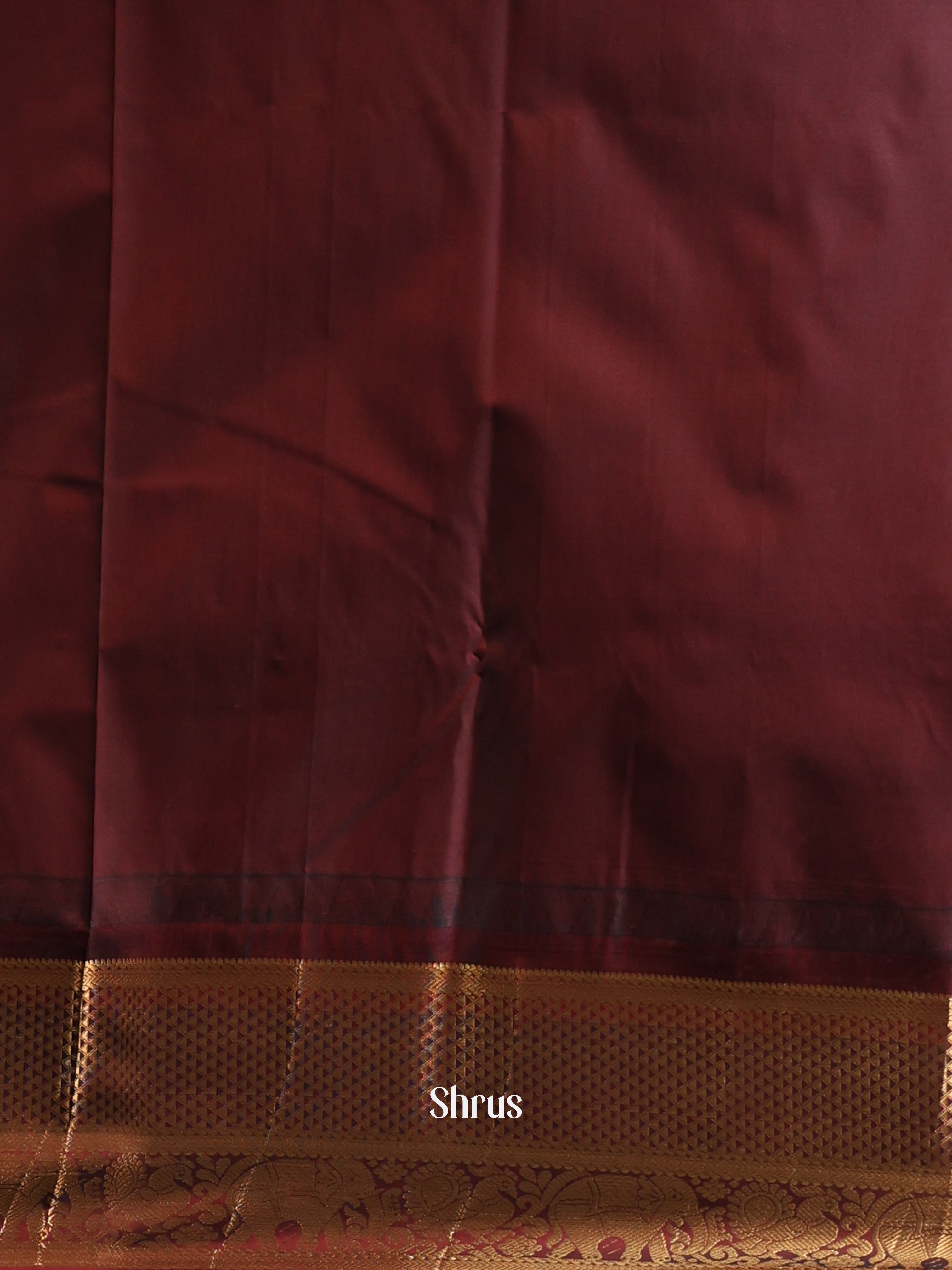 Blue & Brown - Gadwal halfpure Saree - Shop on Shrus.com