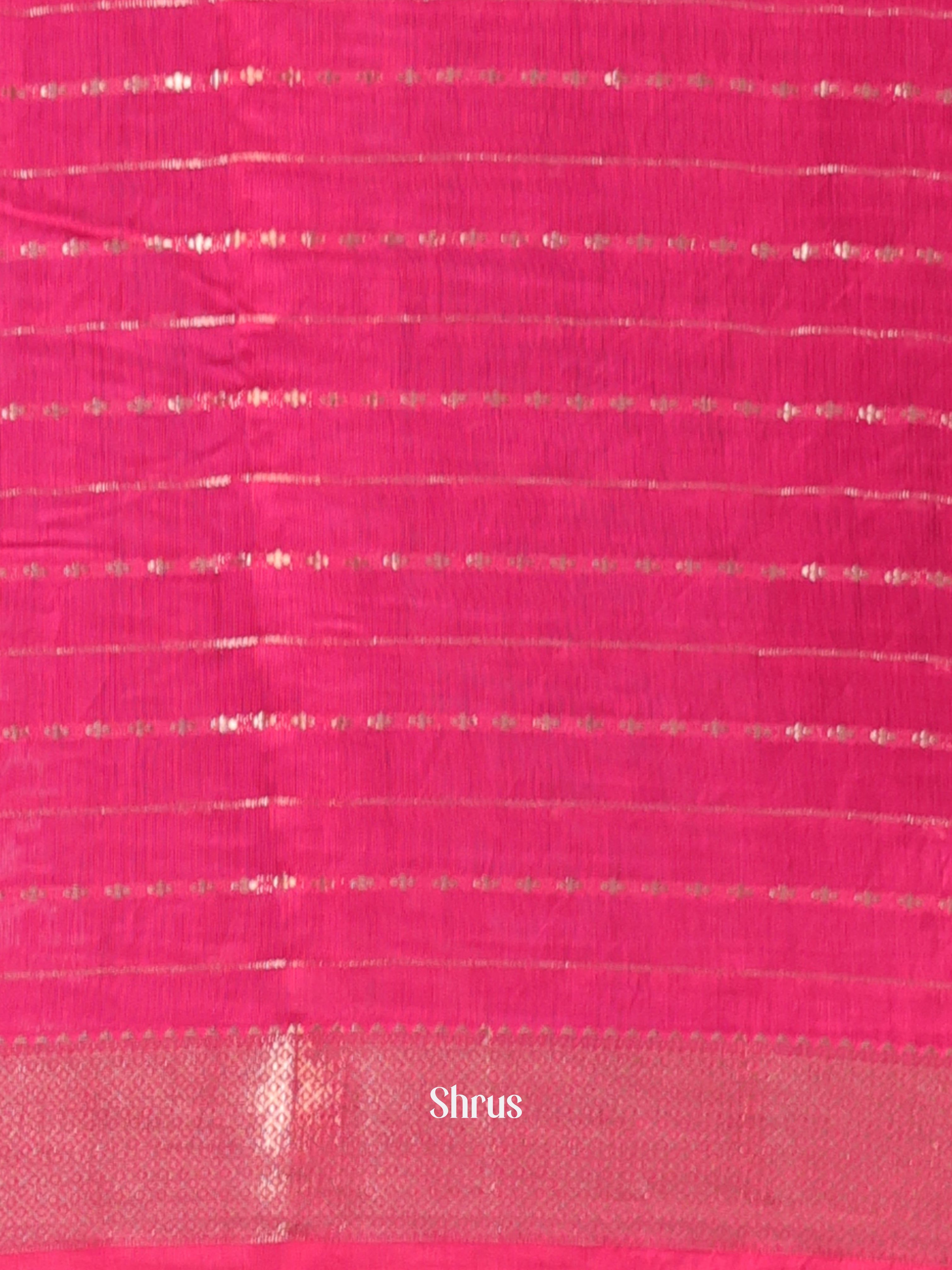 Violet & Pink - Semi Chanderi Saree - Shop on Shrus.com