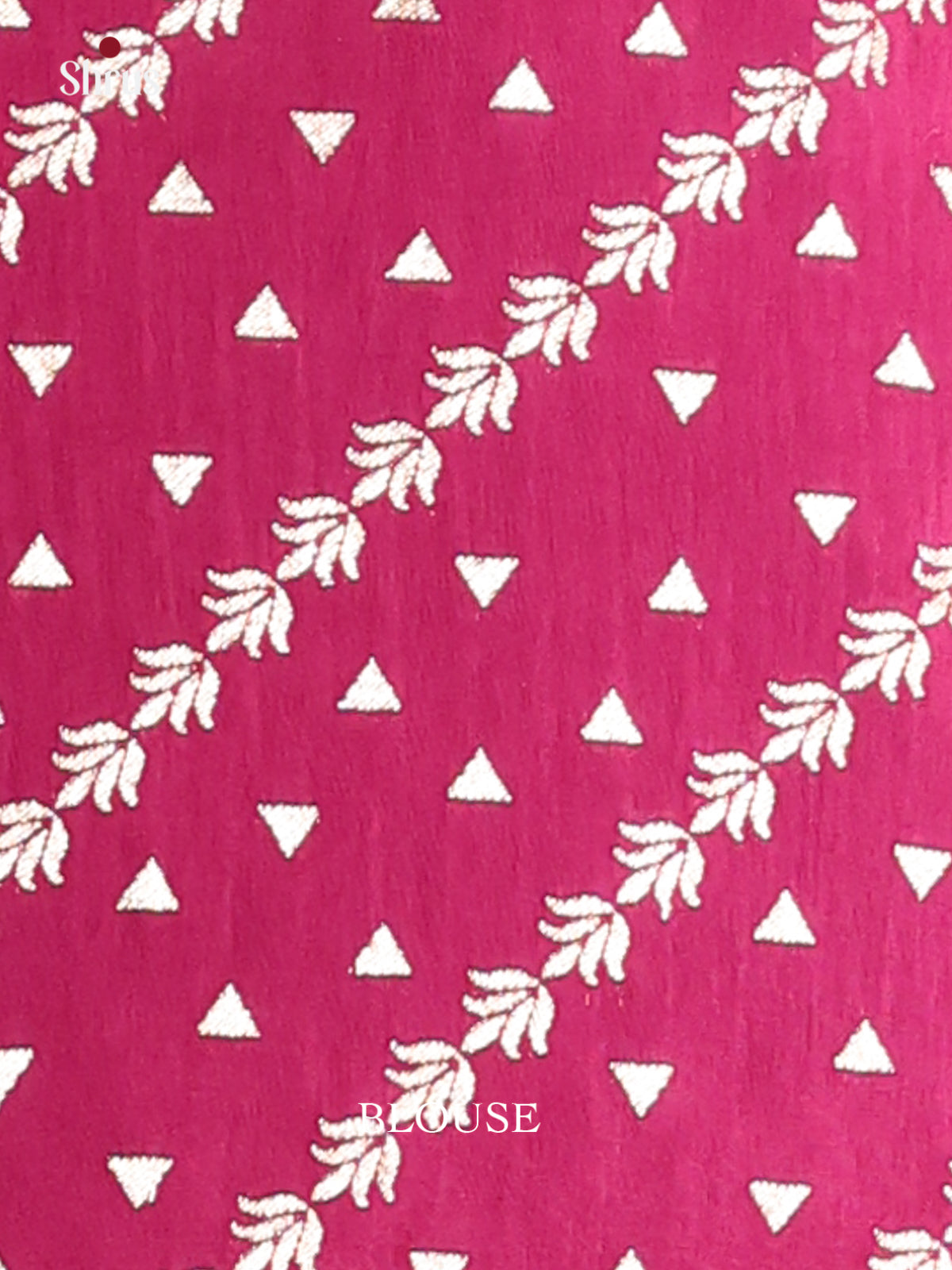 Dark green with Dark plum - Semi Chanderi - CJS03077 - Shop on Shrus.com