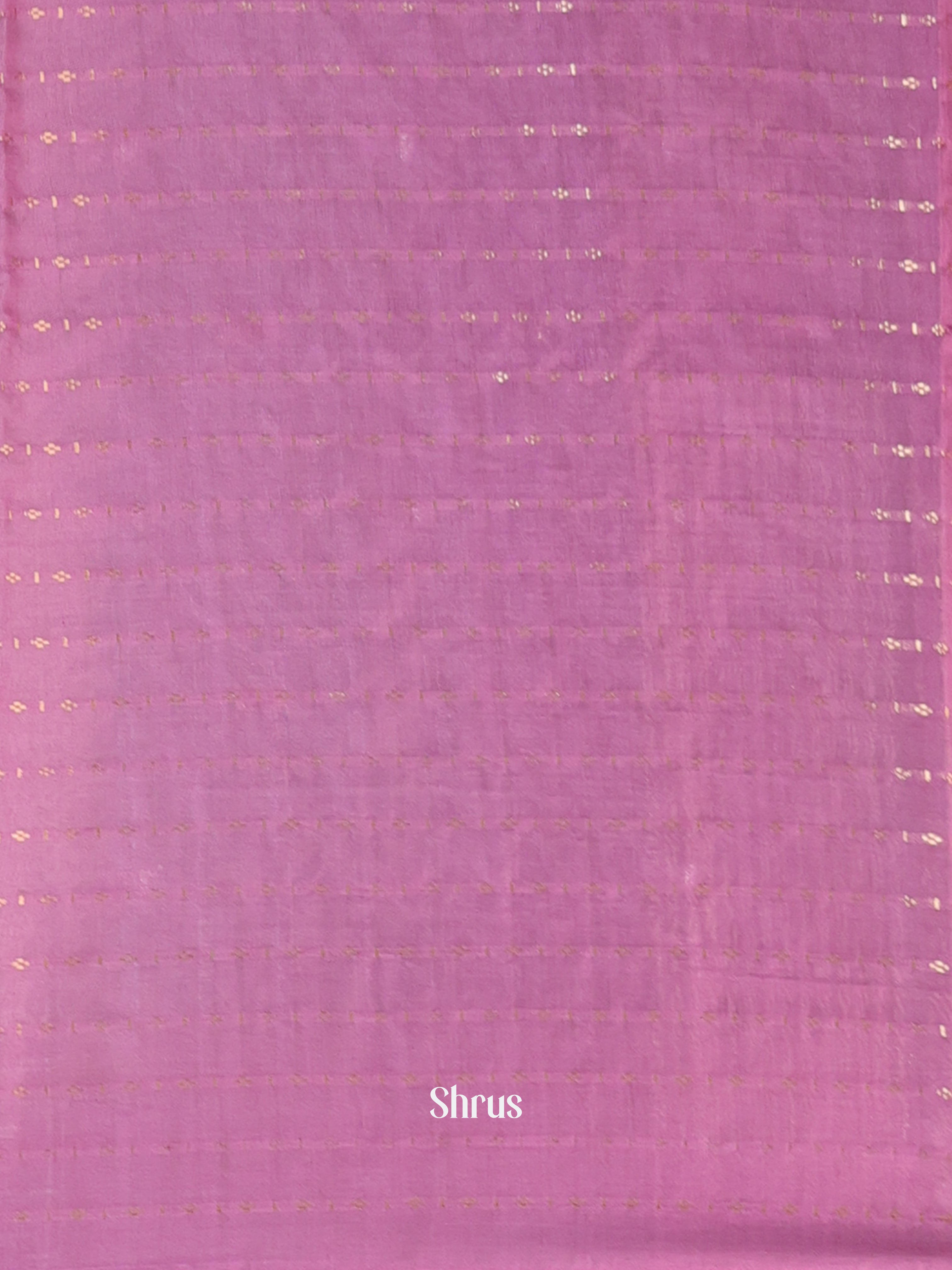 Green & Purple- Semi Chanderi Saree - Shop on Shrus.com