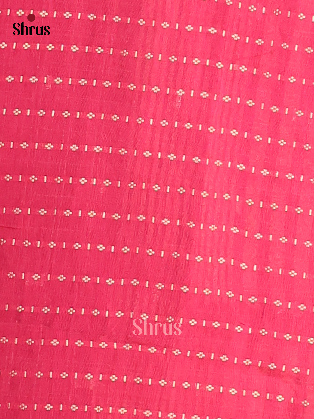 Navy Blue with Pink - Semi Chanderi - CJS03094 - Shop on Shrus.com