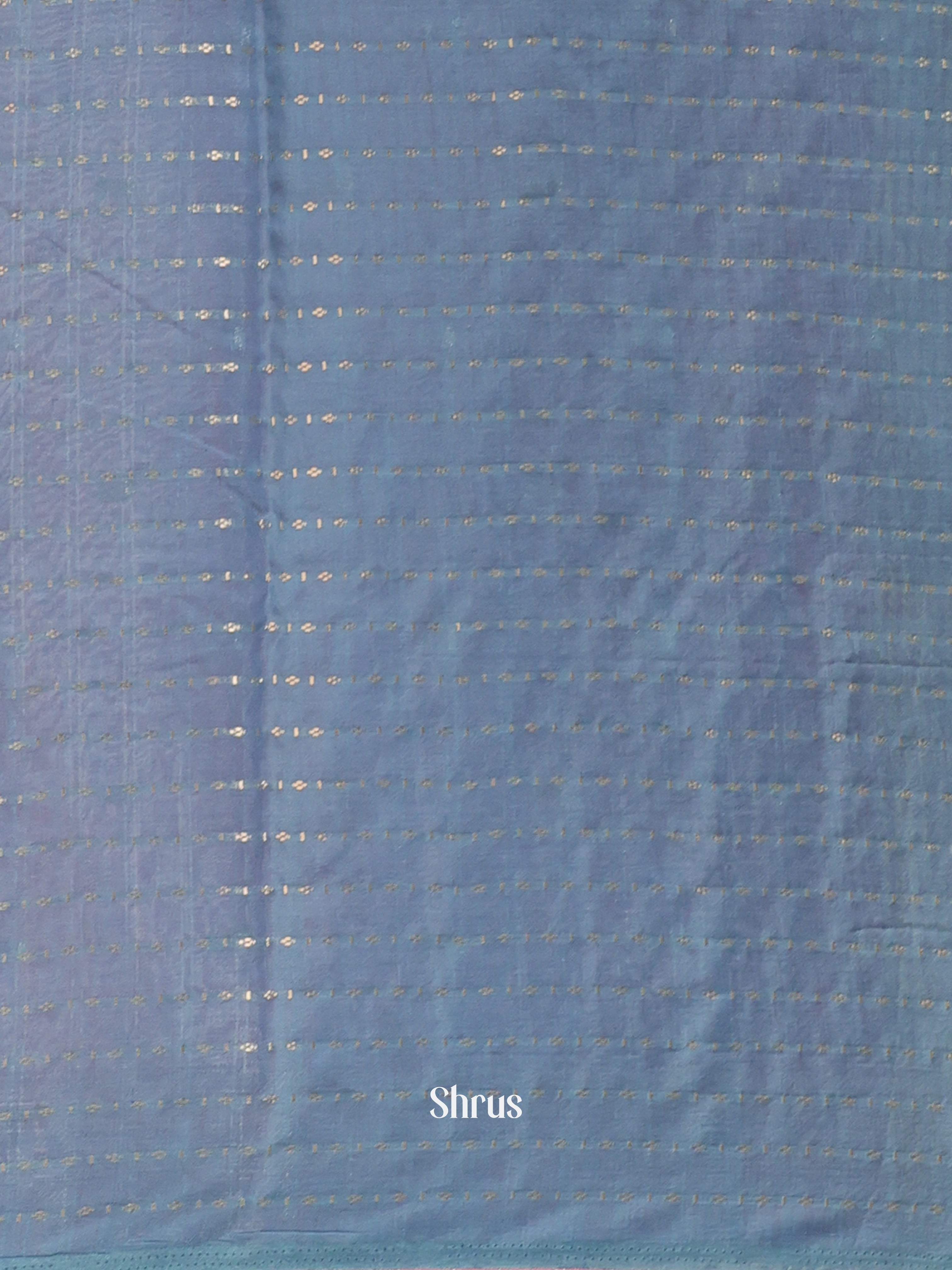 Pink & Blue - Semi Chanderi Saree - Shop on Shrus.com
