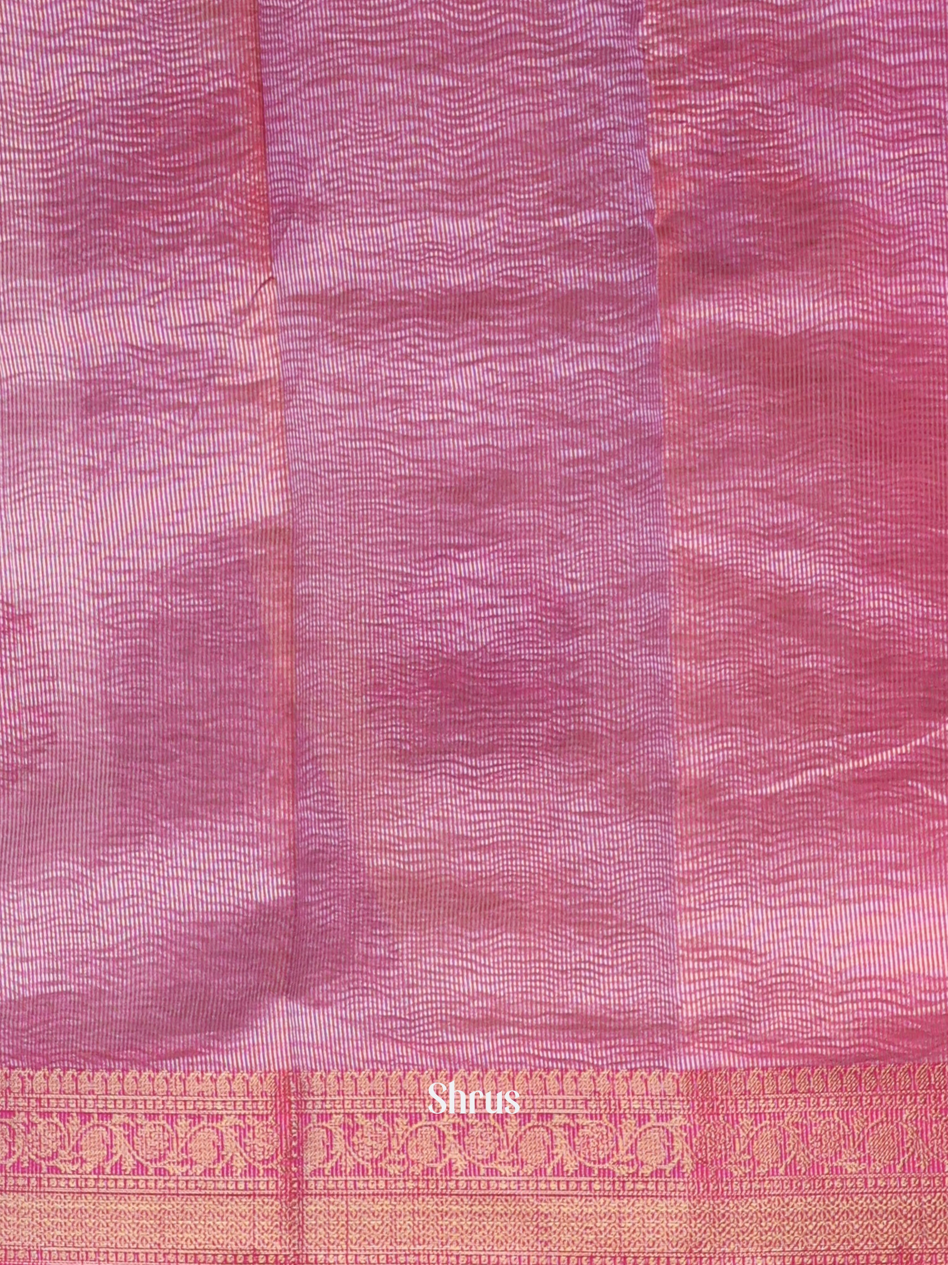 Lavender & Pink - Bamboo silk Saree - Shop on Shrus.com