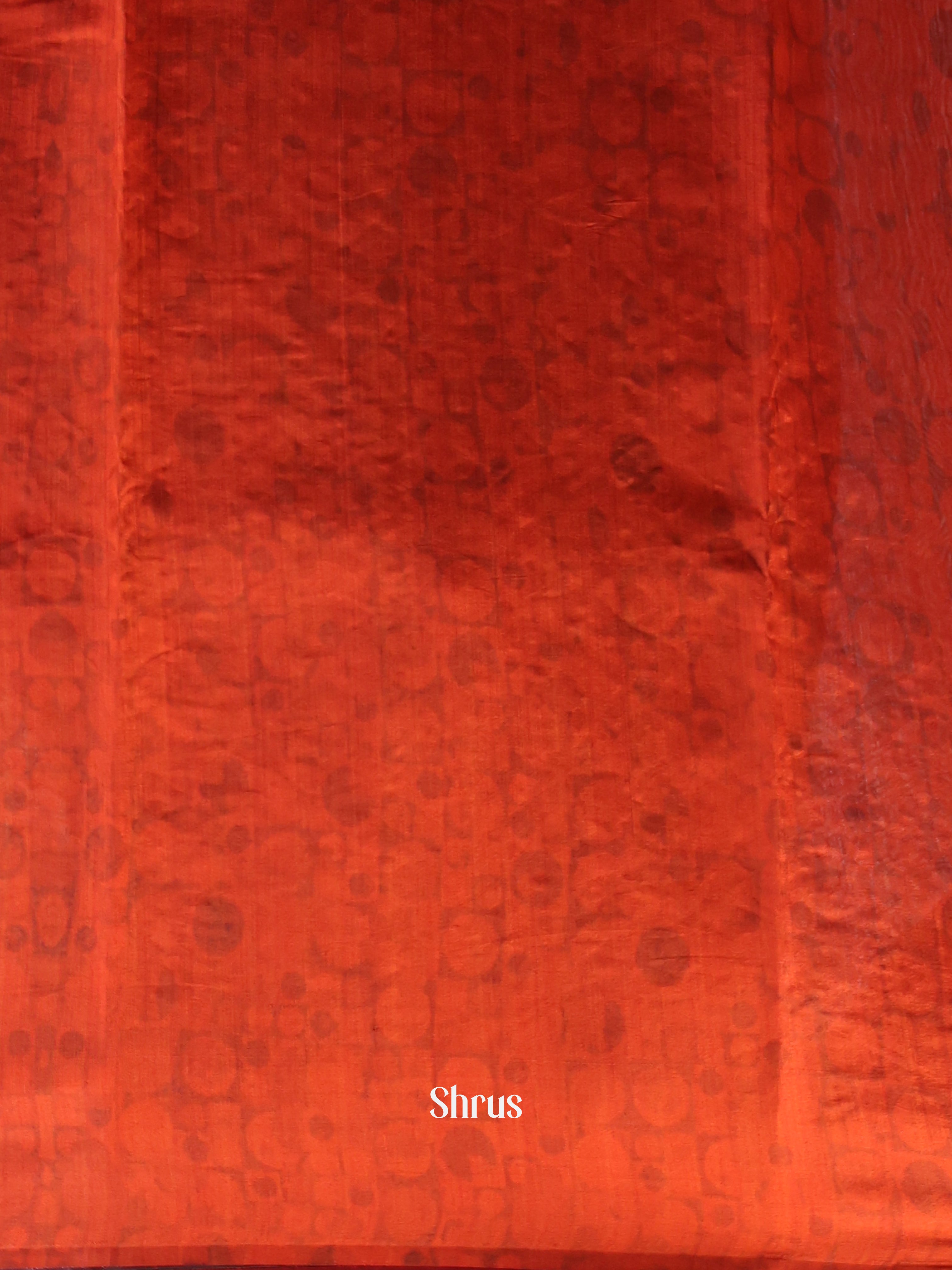 Red(Single Tone)- Organza Saree - Shop on Shrus.com