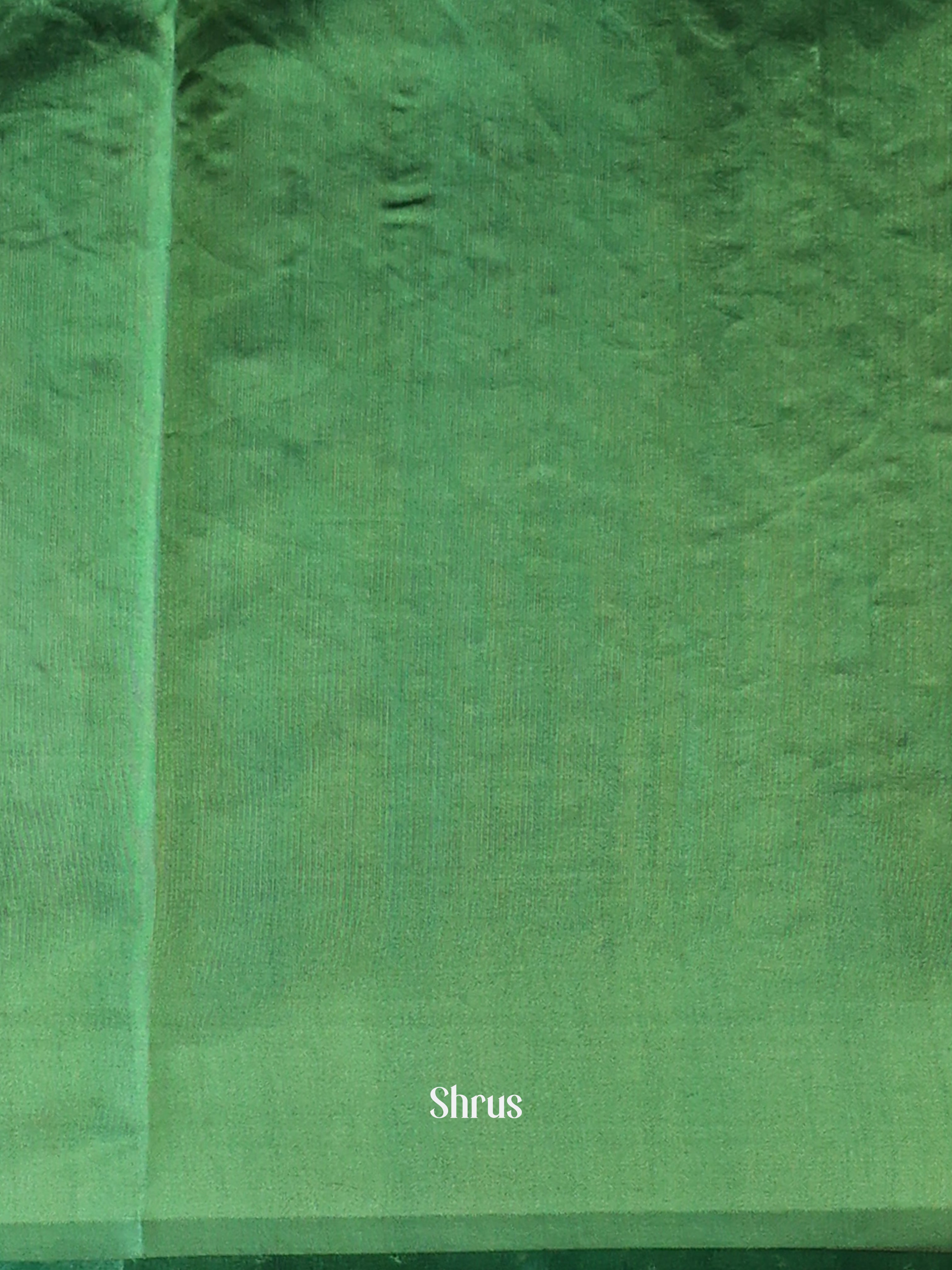 Green(Single Tone)- Organza Saree - Shop on Shrus.com