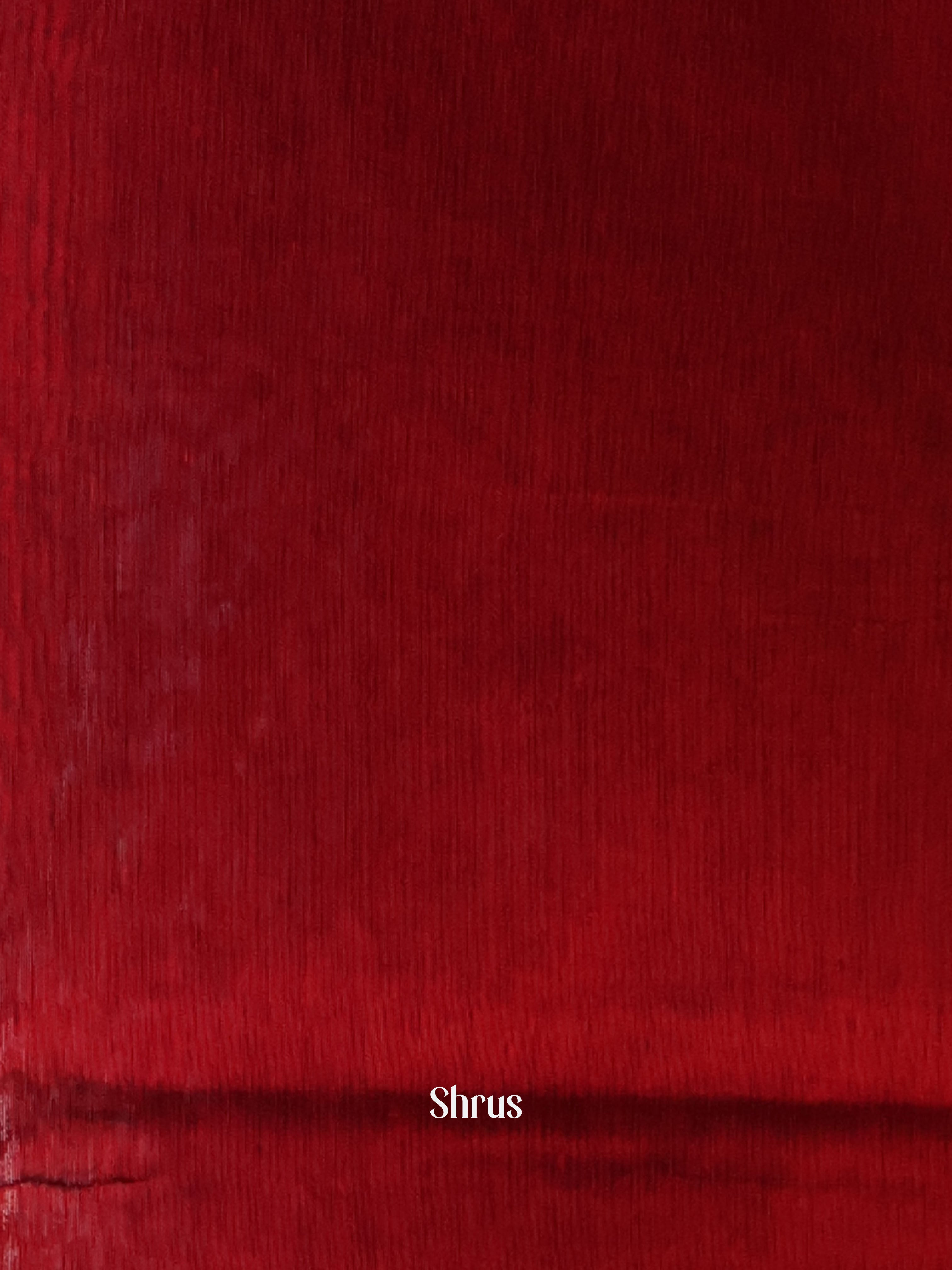 Blue & Maroon - Semi Jute Saree - Shop on Shrus.com