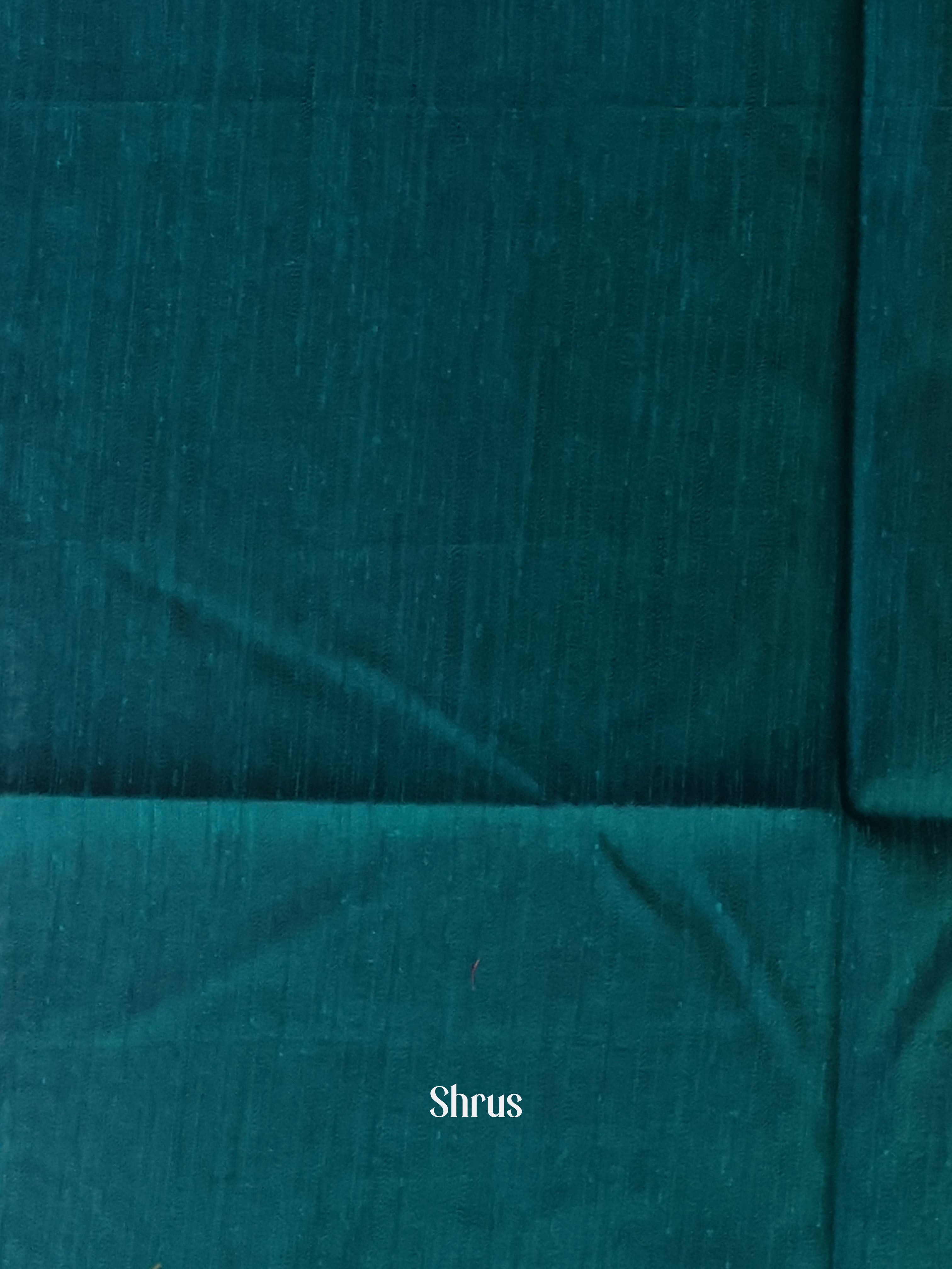 Maroon & Peacock Blue - Semi Jute Saree - Shop on Shrus.com