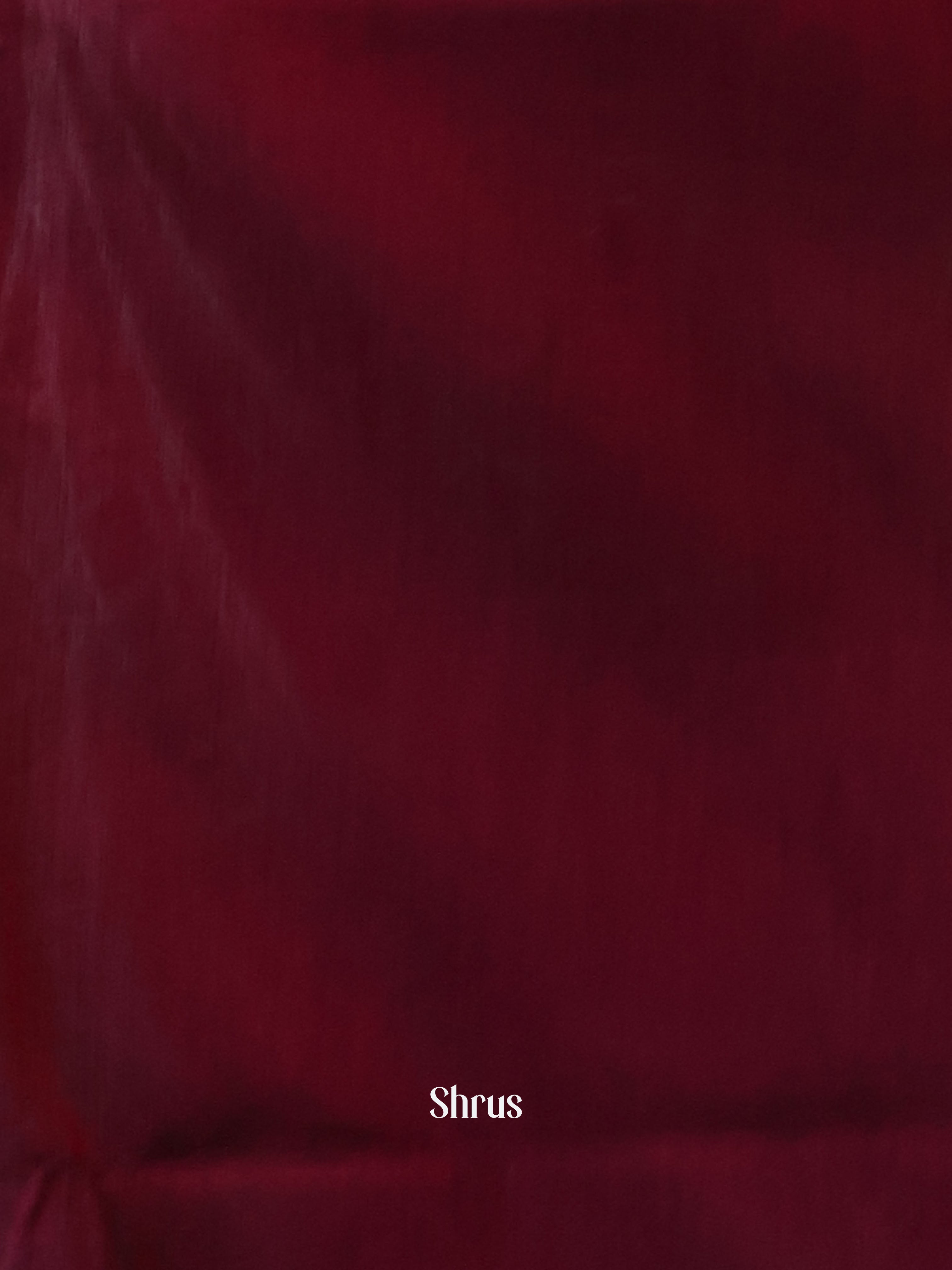 Green & Maroon - Semi Jute Saree - Shop on Shrus.com
