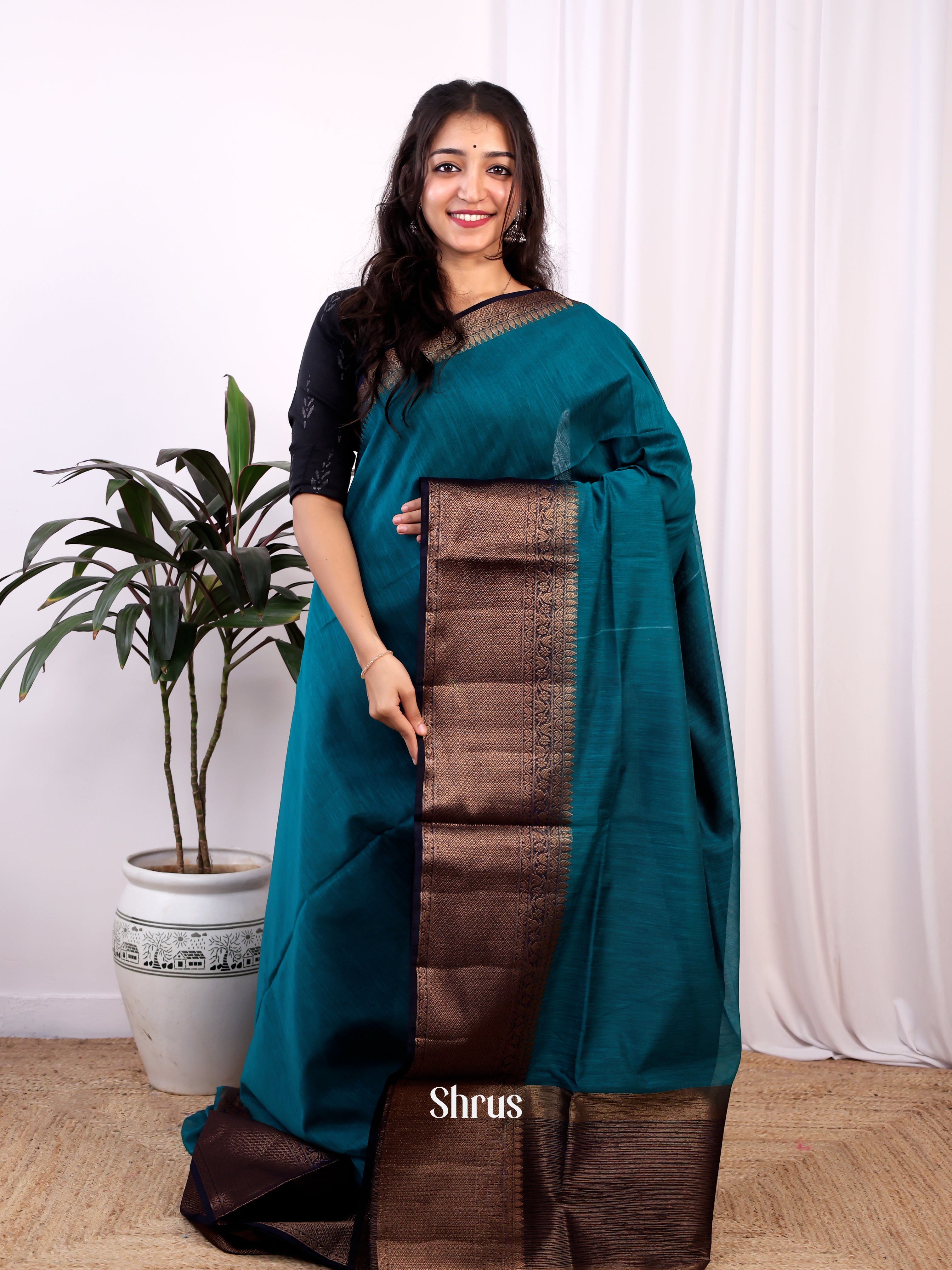 Blue & Navy Blue -Semi Jute - Shop on Shrus.com