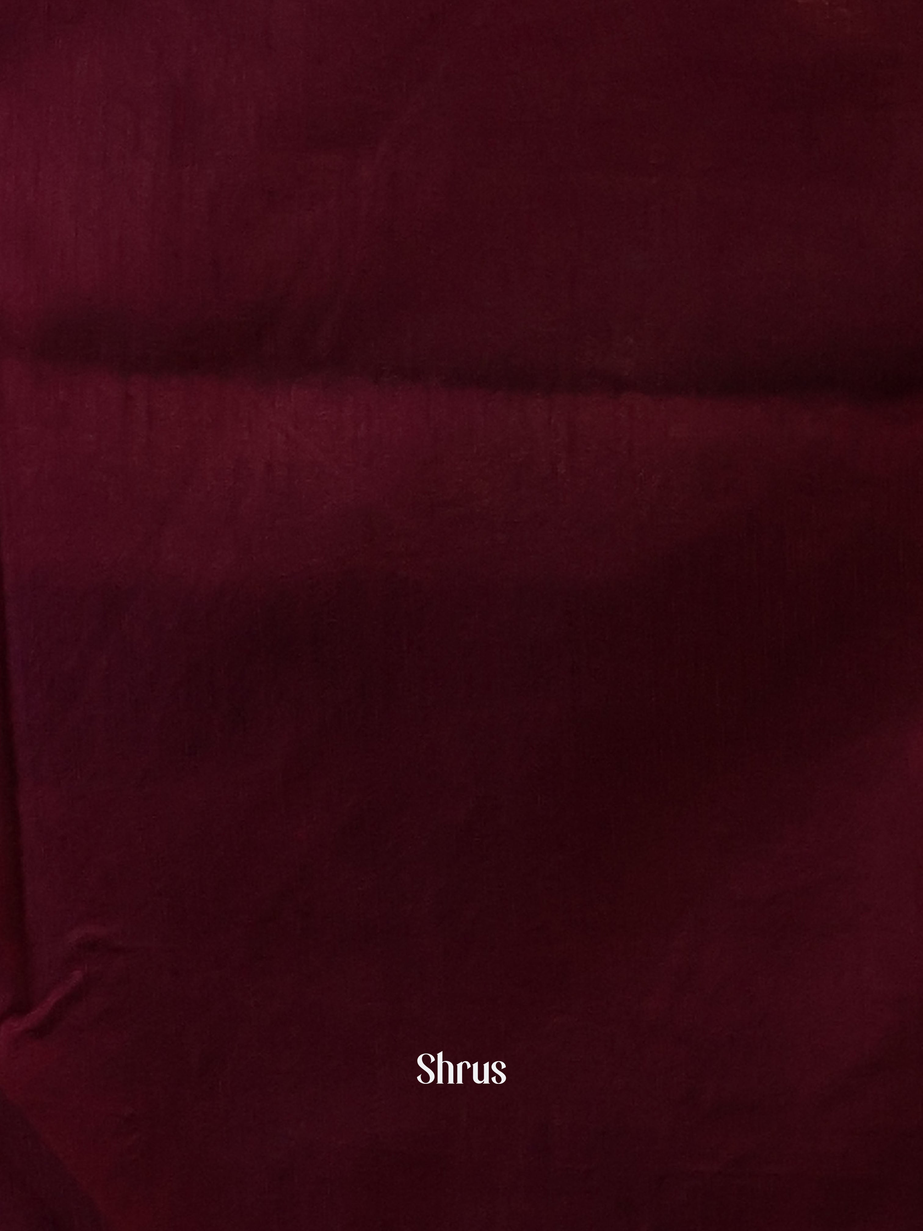 Red & Maroon- Semi Jute Saree - Shop on Shrus.com