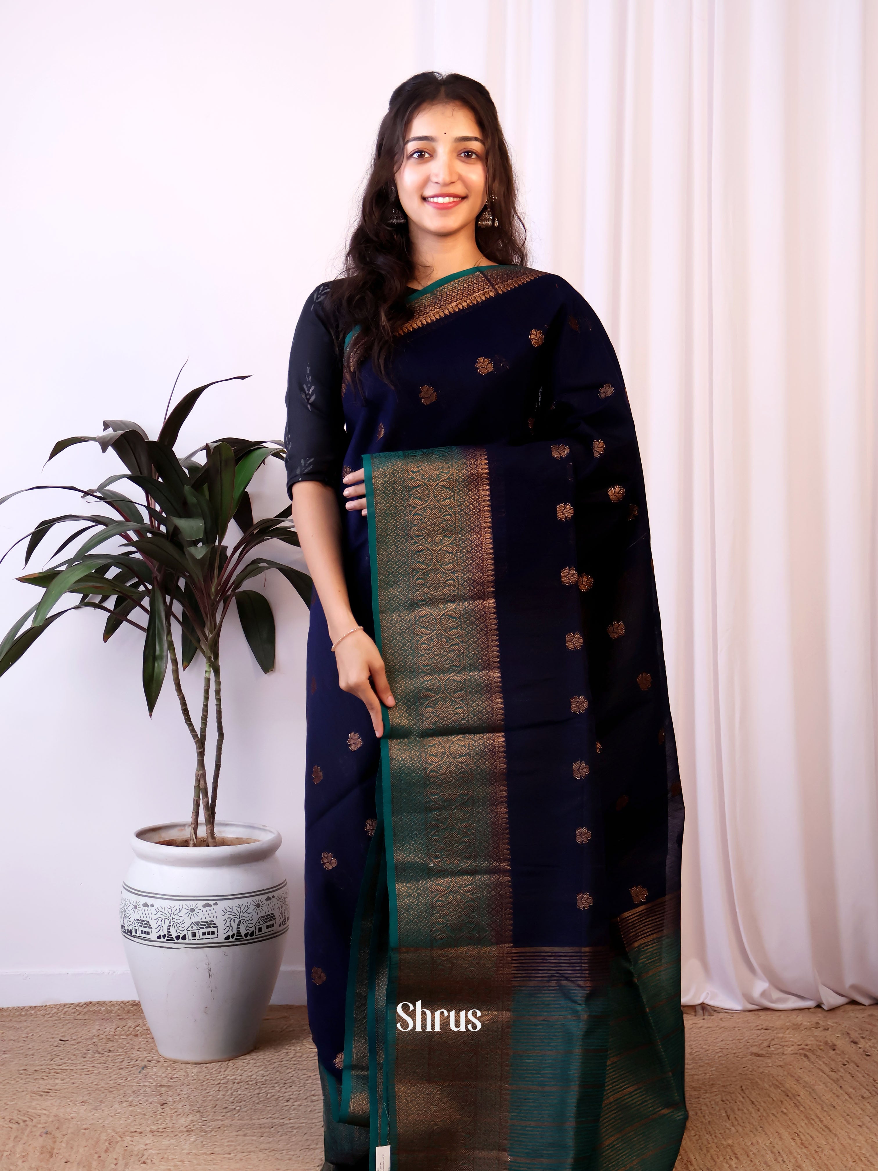 CJS03230 - Semi Jute Saree - Shop on Shrus.com