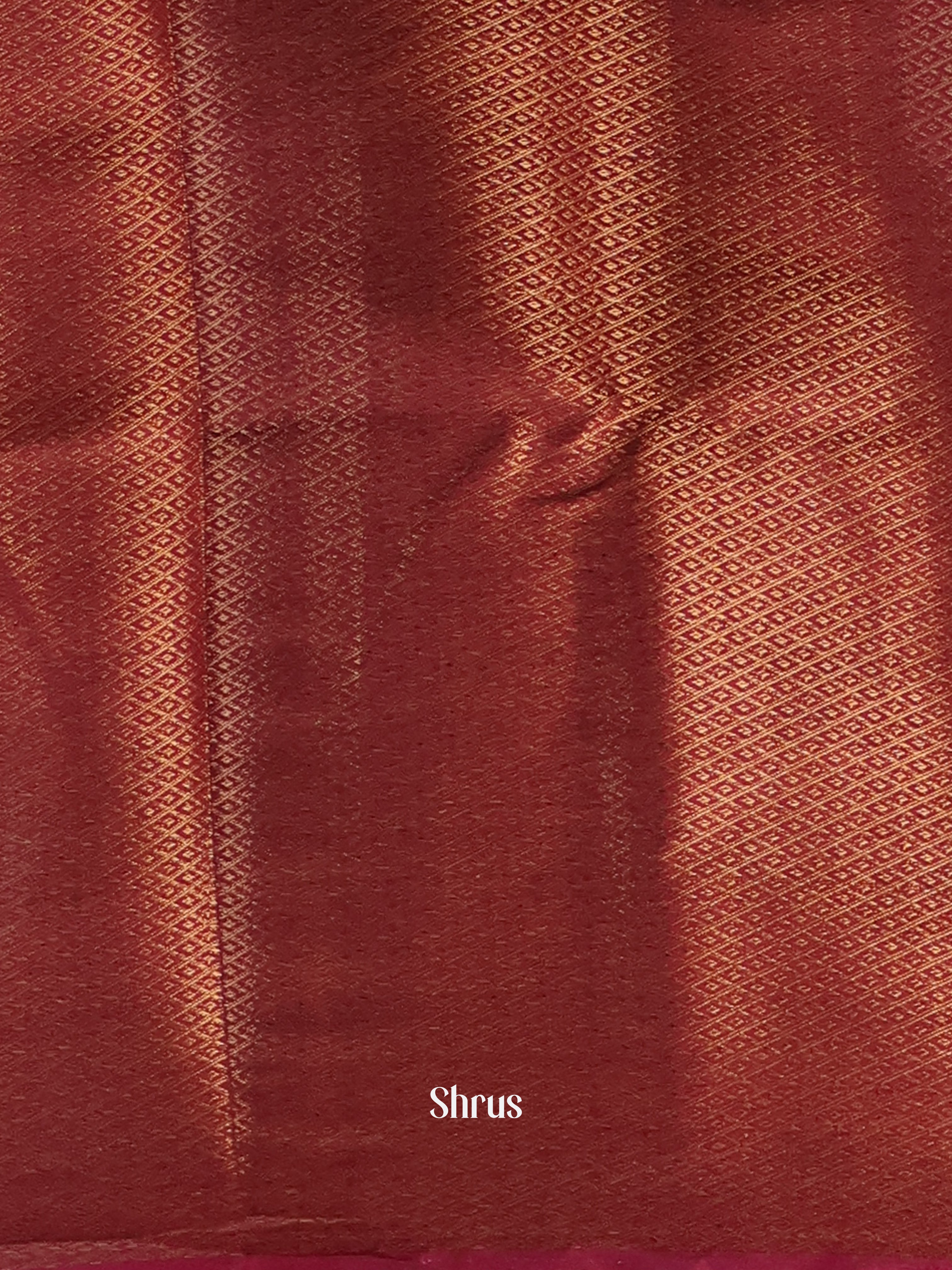 Green & Maroon - Semi Jute Saree - Shop on Shrus.com