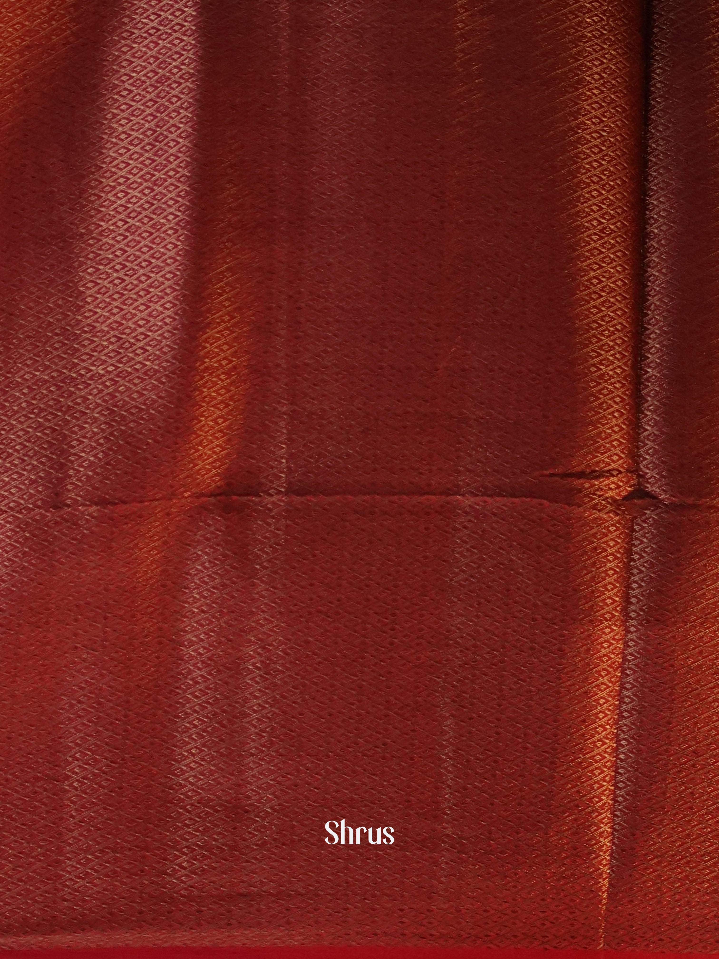 Blue & Maroon- Semi Jute Saree - Shop on Shrus.com
