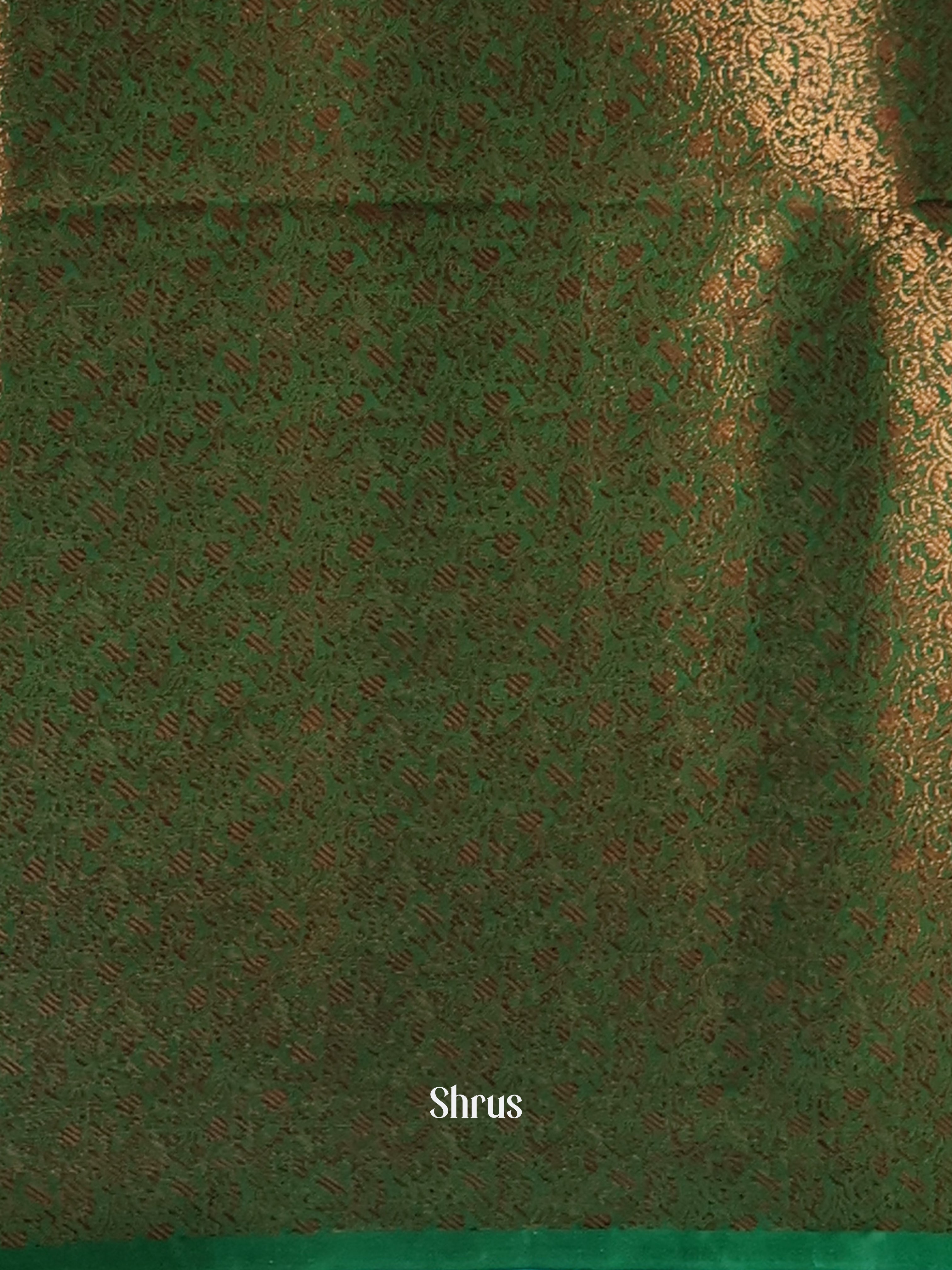 Red & Green- Semi Jute Saree - Shop on Shrus.com